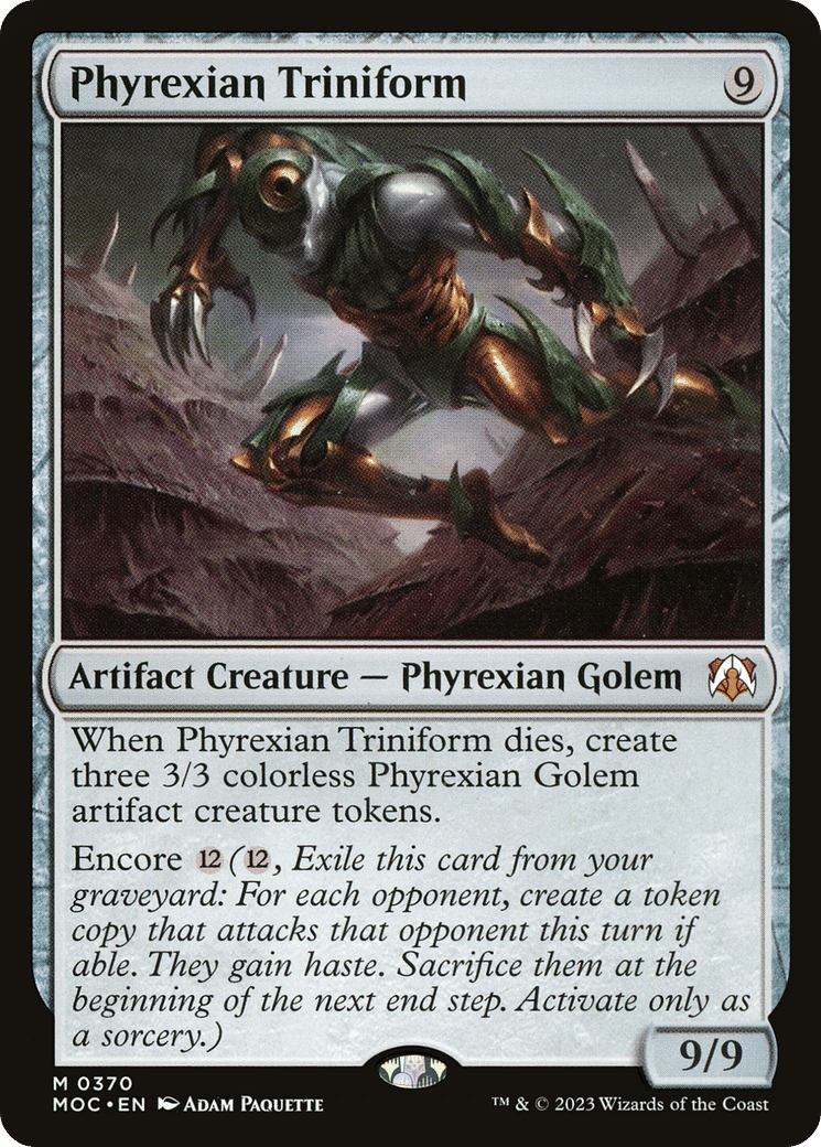 Phyrexian Triniform — March of the Machine Commander — Magic: The Gathering