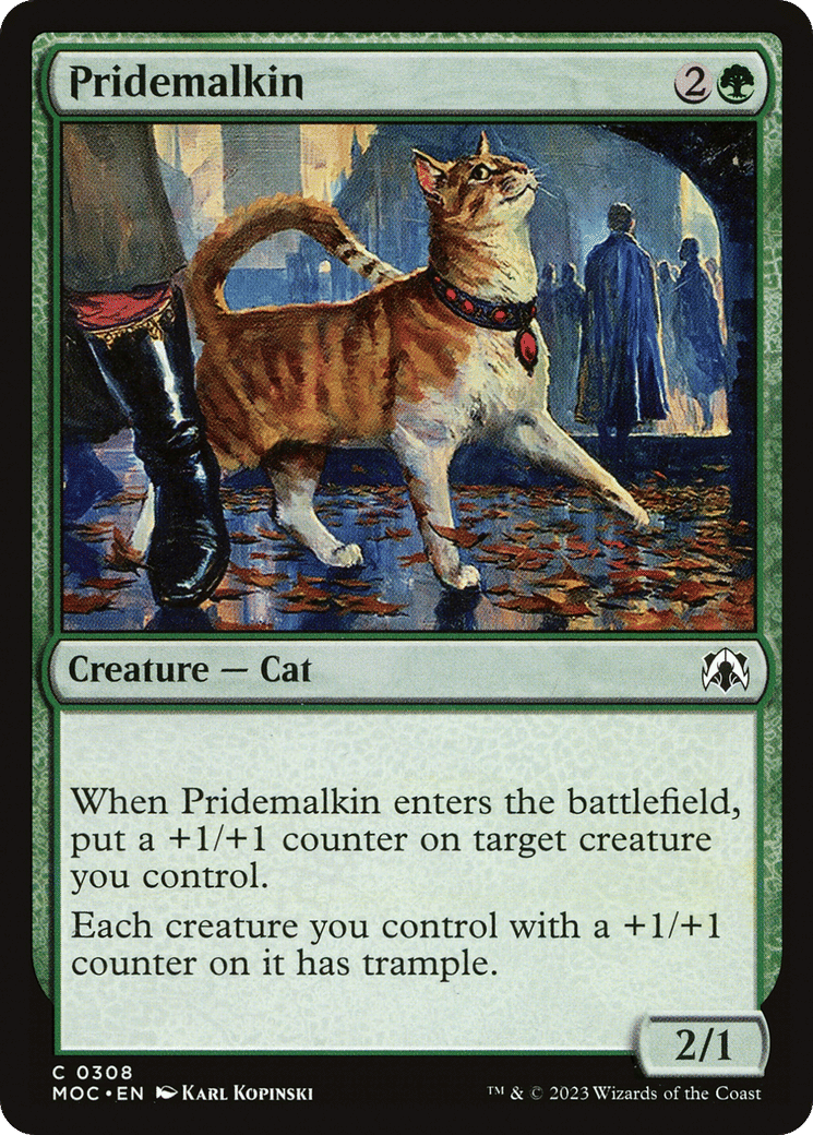 Pridemalkin — March of the Machine Commander — Magic: The Gathering