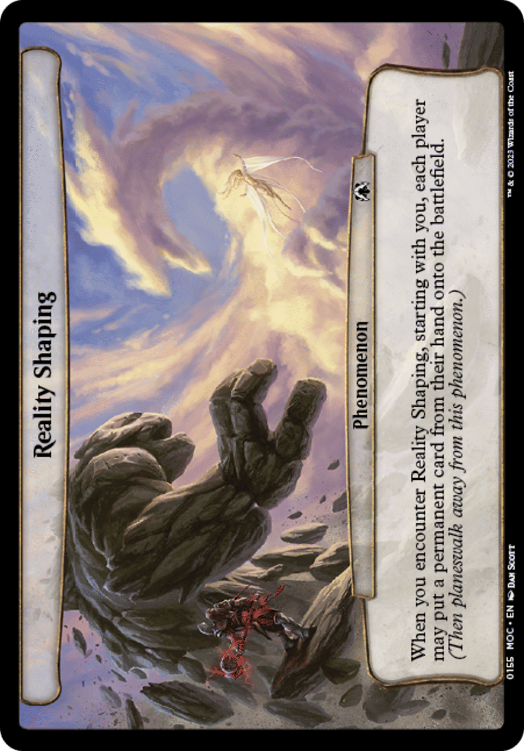Reality Shaping — March of the Machine Commander — Magic: The Gathering