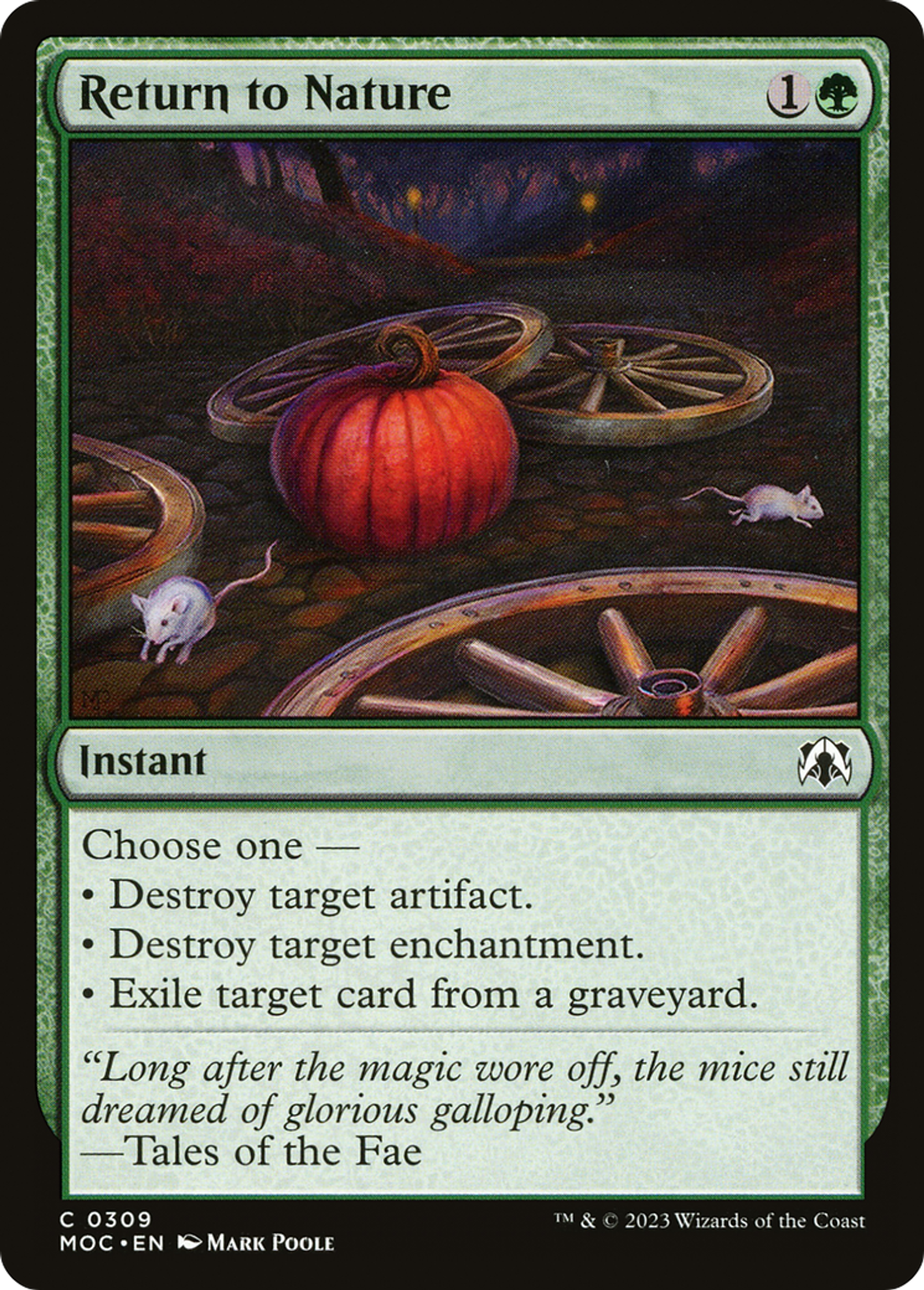 Return to Nature — March of the Machine Commander — Magic: The Gathering
