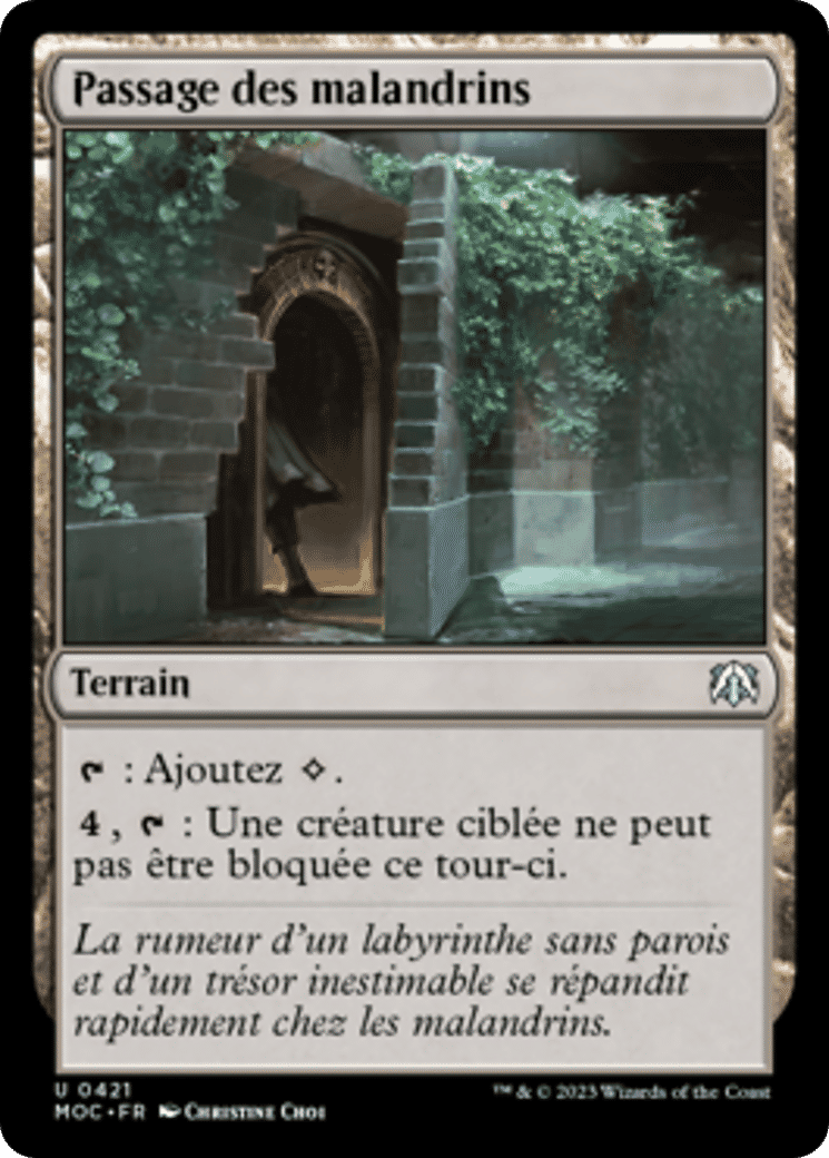 Passage des malandrins — March of the Machine Commander — Magic: The Gathering