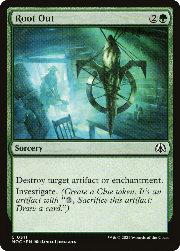 Root Out — March of the Machine Commander — Magic: The Gathering