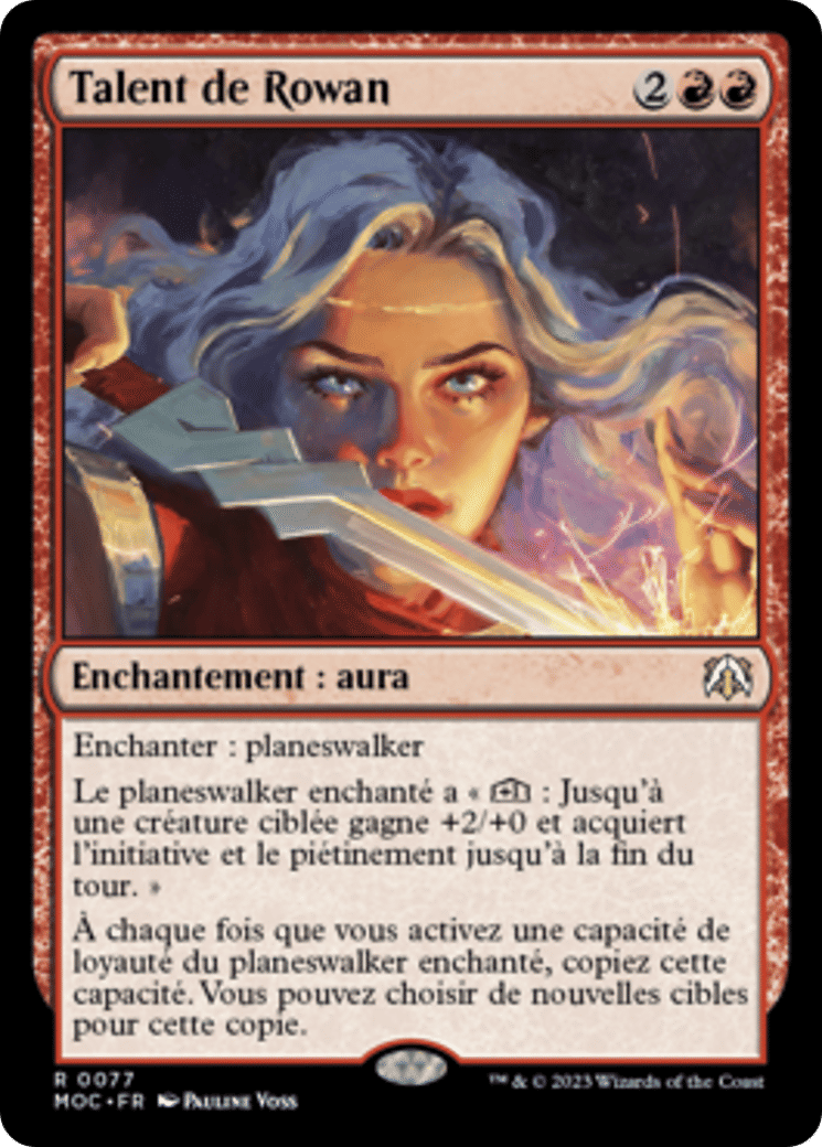Talent de Rowan — March of the Machine Commander — Magic: The Gathering