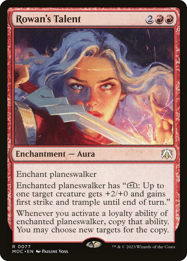 Rowan's Talent — March of the Machine Commander — Magic: The Gathering