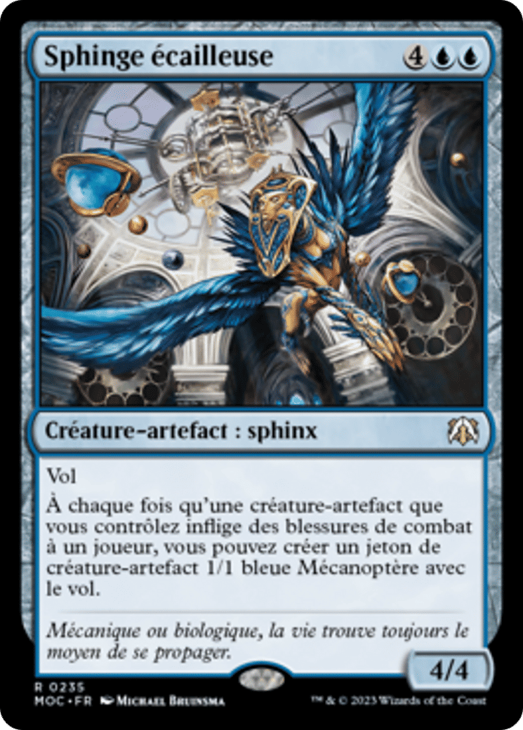Sphinge écailleuse — March of the Machine Commander — Magic: The Gathering