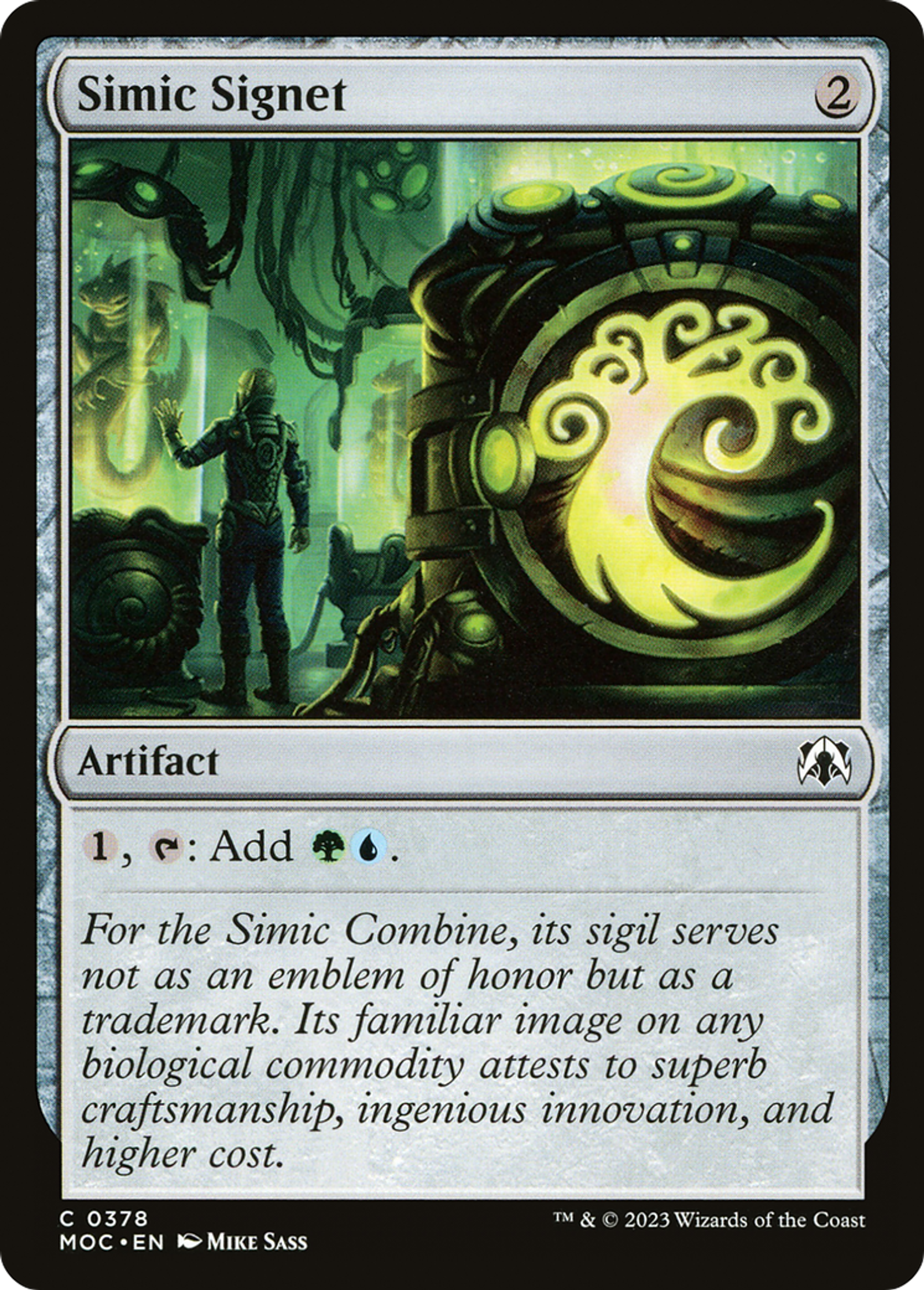 Simic Signet — March of the Machine Commander — Magic: The Gathering
