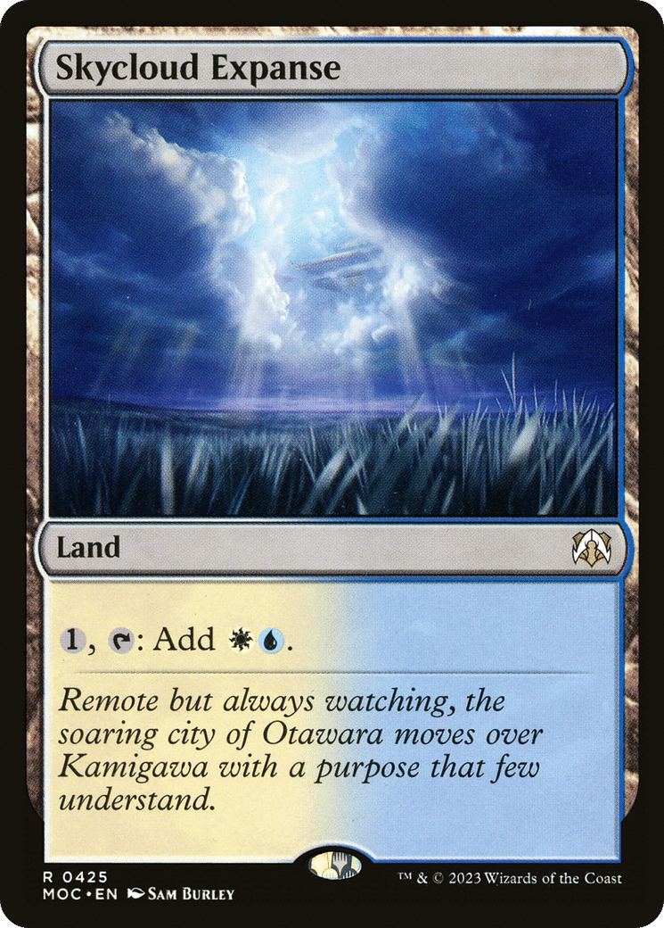 Skycloud Expanse — March of the Machine Commander — Magic: The Gathering