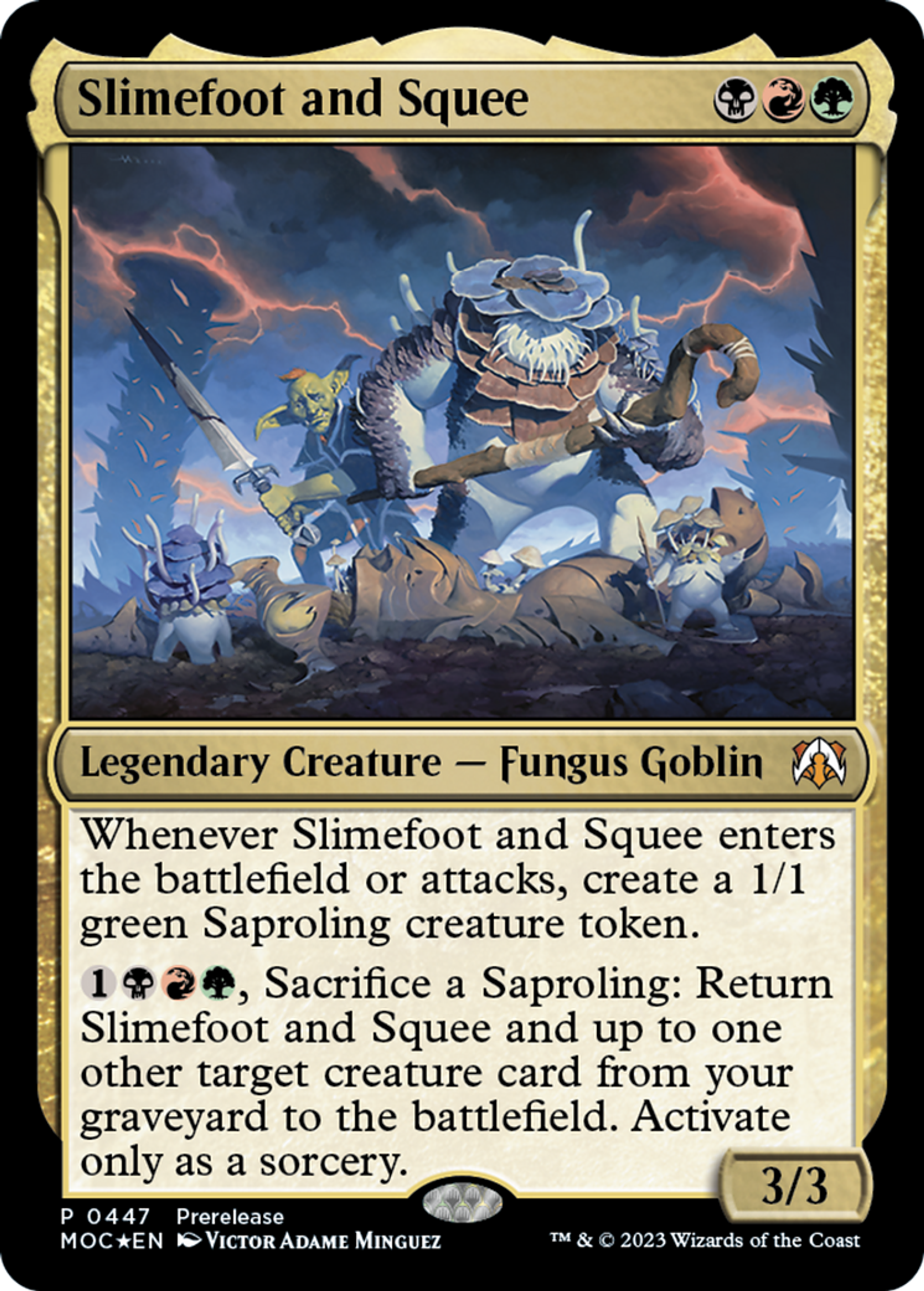 Slimefoot and Squee — March of the Machine Commander — Magic: The Gathering