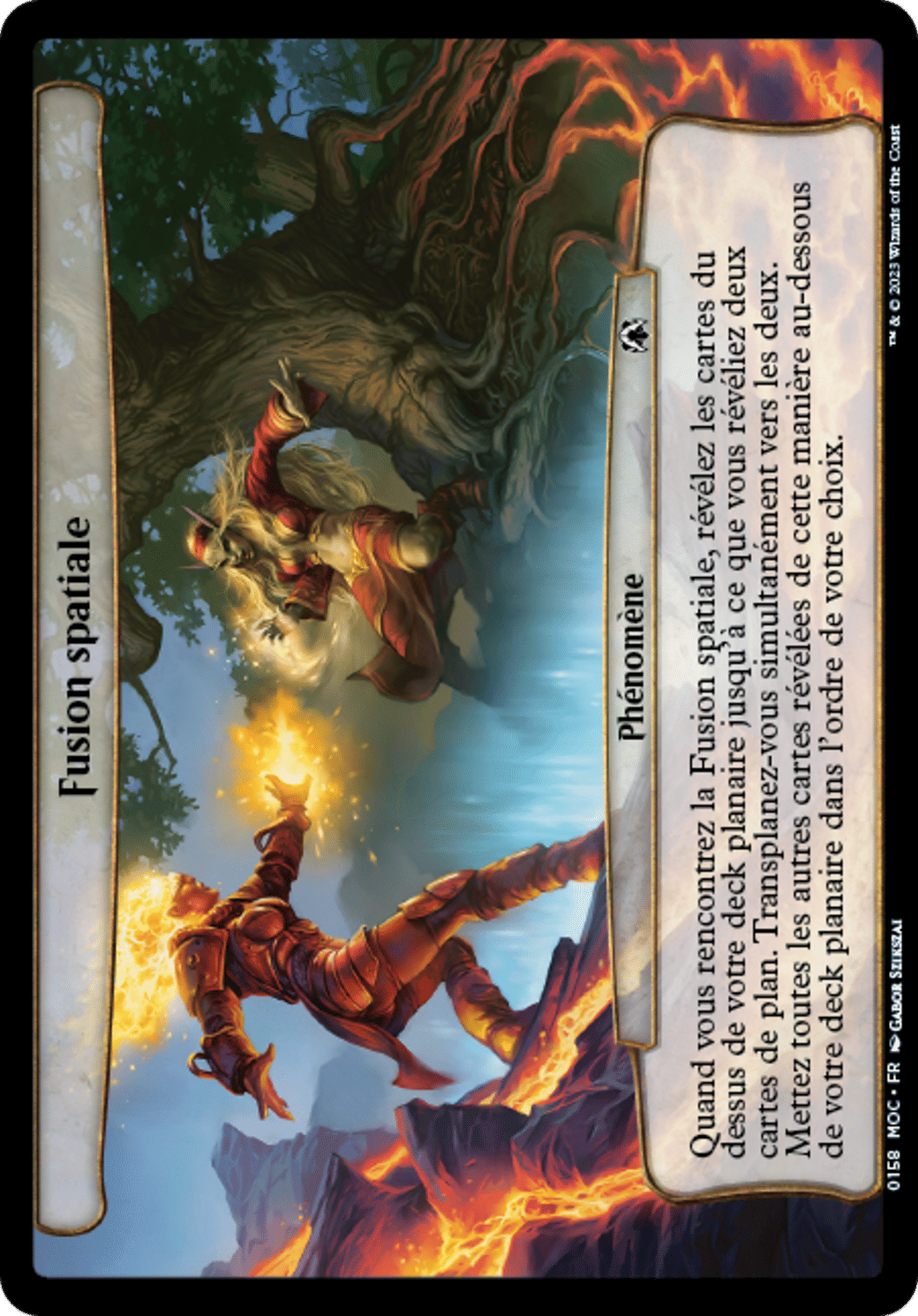 Fusion spatiale — March of the Machine Commander — Magic: The Gathering