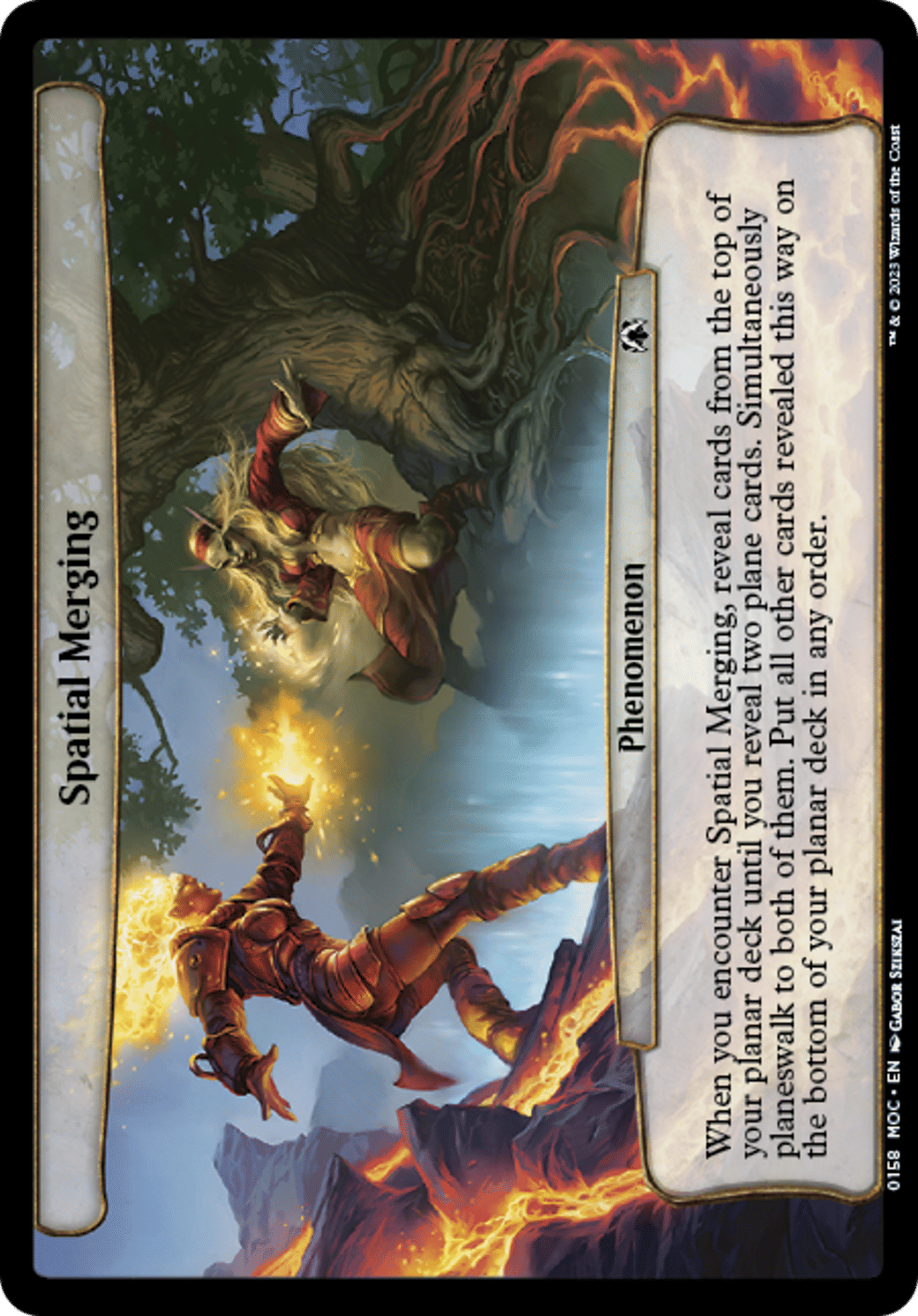 Spatial Merging — March of the Machine Commander — Magic: The Gathering