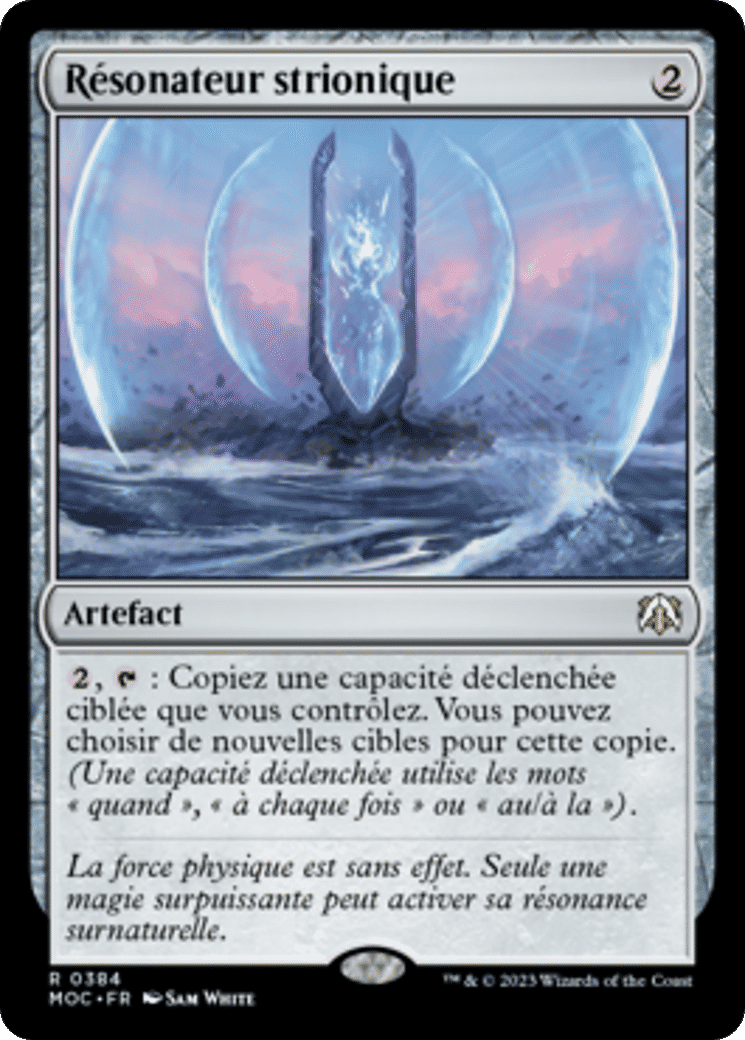 Résonateur strionique — March of the Machine Commander — Magic: The Gathering