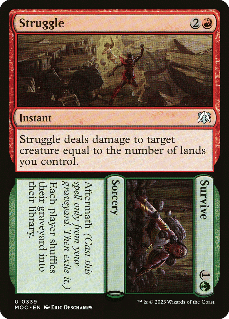 Struggle // Survive — March of the Machine Commander — Magic: The Gathering