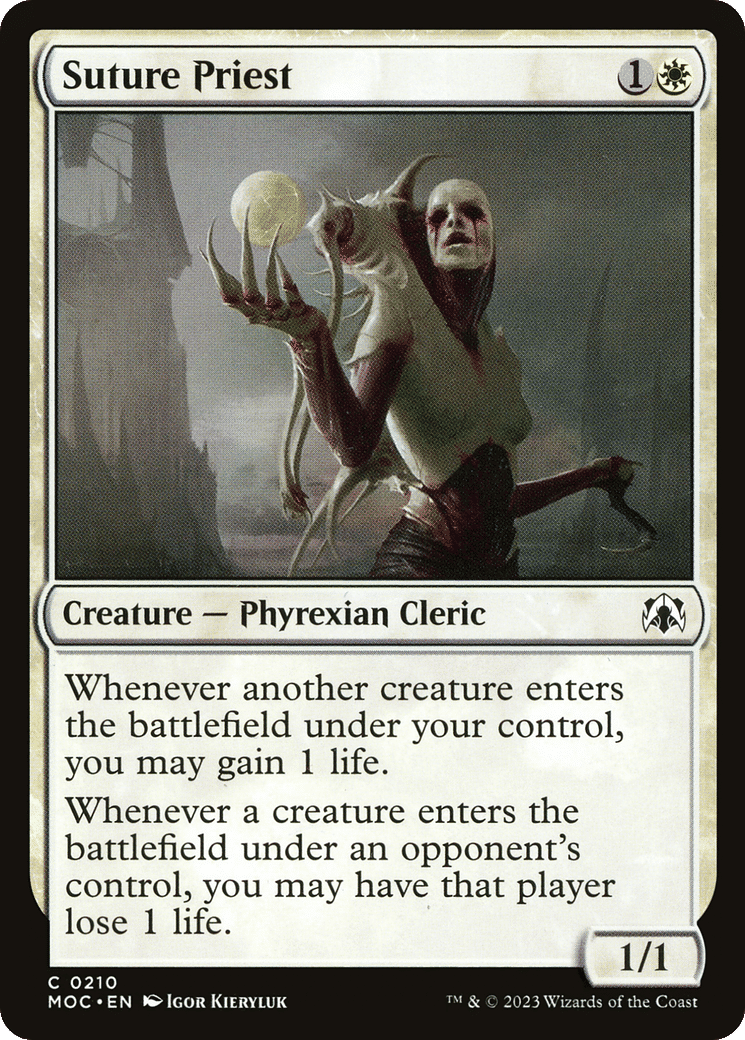 Suture Priest — March of the Machine Commander — Magic: The Gathering