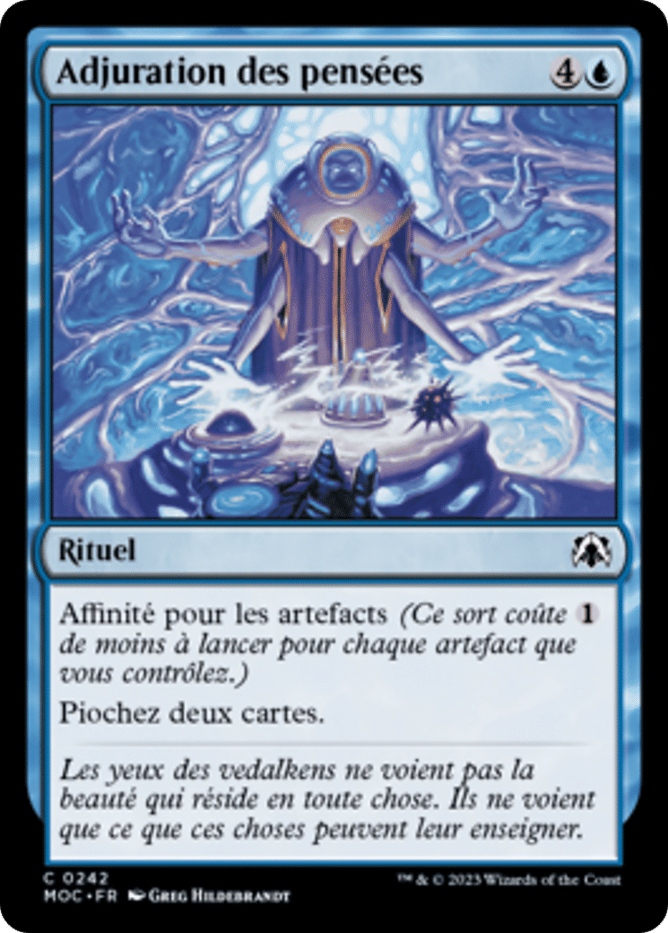 Adjuration des pensées — March of the Machine Commander — Magic: The Gathering