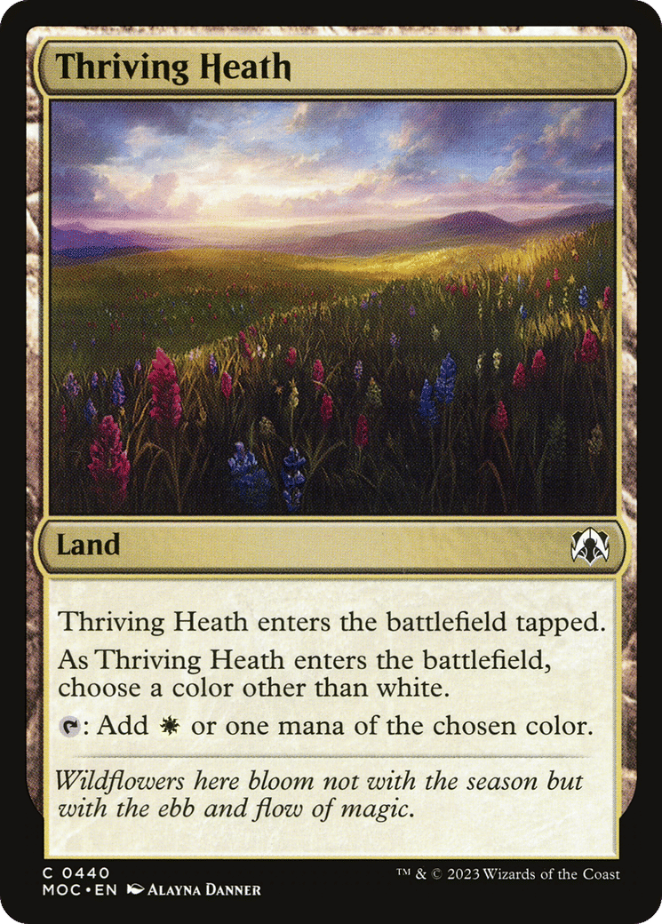 Thriving Heath — March of the Machine Commander — Magic: The Gathering