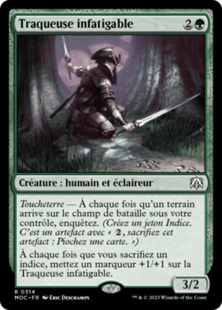 Traqueuse infatigable — March of the Machine Commander — Magic: The Gathering