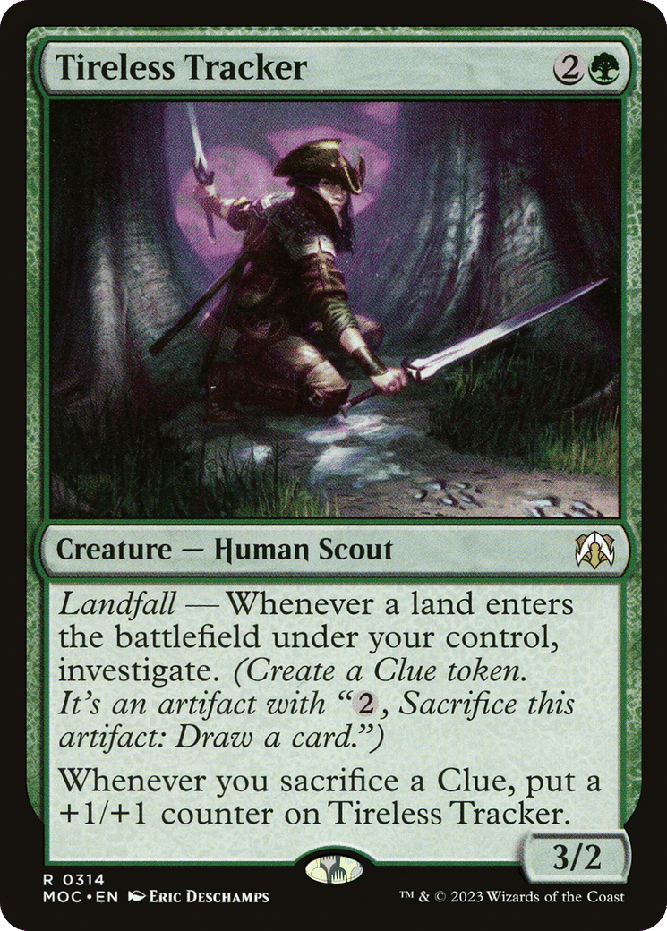 Tireless Tracker — March of the Machine Commander — Magic: The Gathering