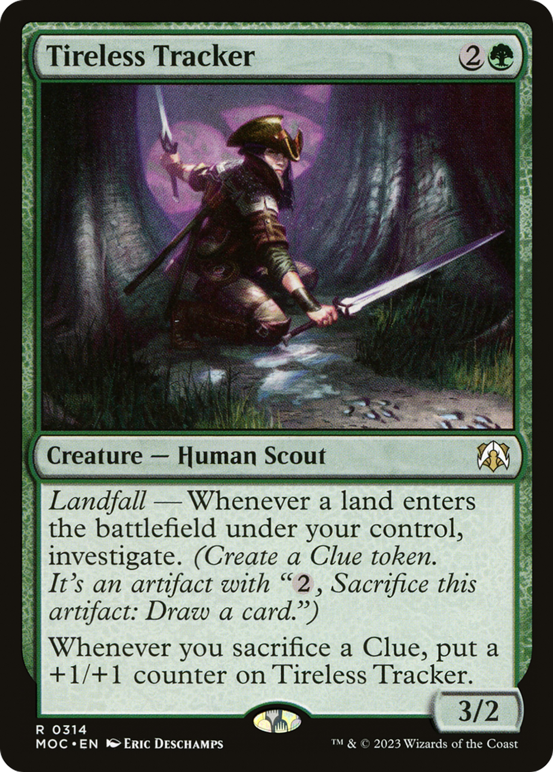 Traqueuse infatigable — March of the Machine Commander — Magic: The Gathering