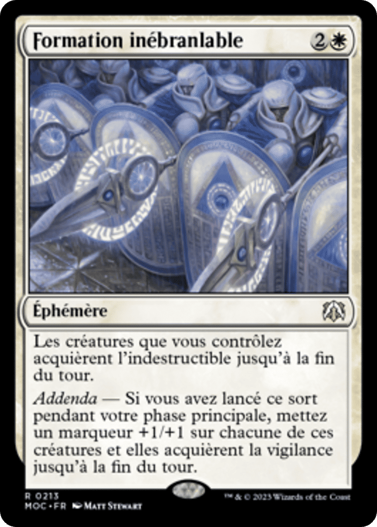 Formation inébranlable — March of the Machine Commander — Magic: The Gathering