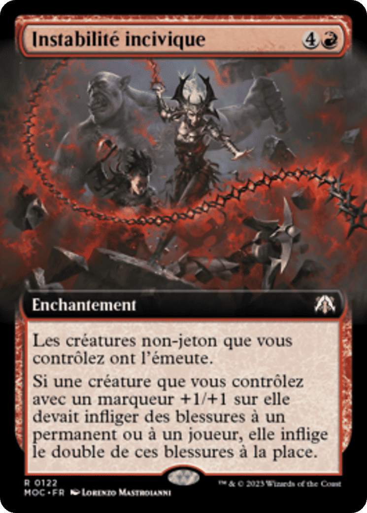 Instabilité incivique — March of the Machine Commander — Magic: The Gathering
