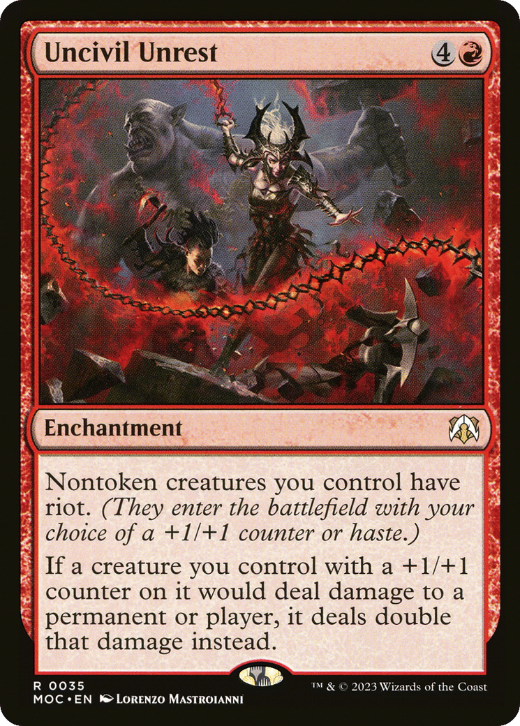 Uncivil Unrest — March of the Machine Commander — Magic: The Gathering