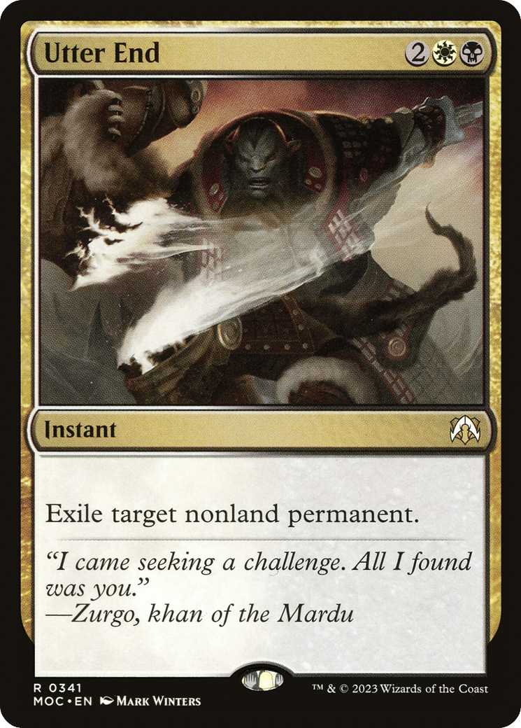 Utter End — March of the Machine Commander — Magic: The Gathering