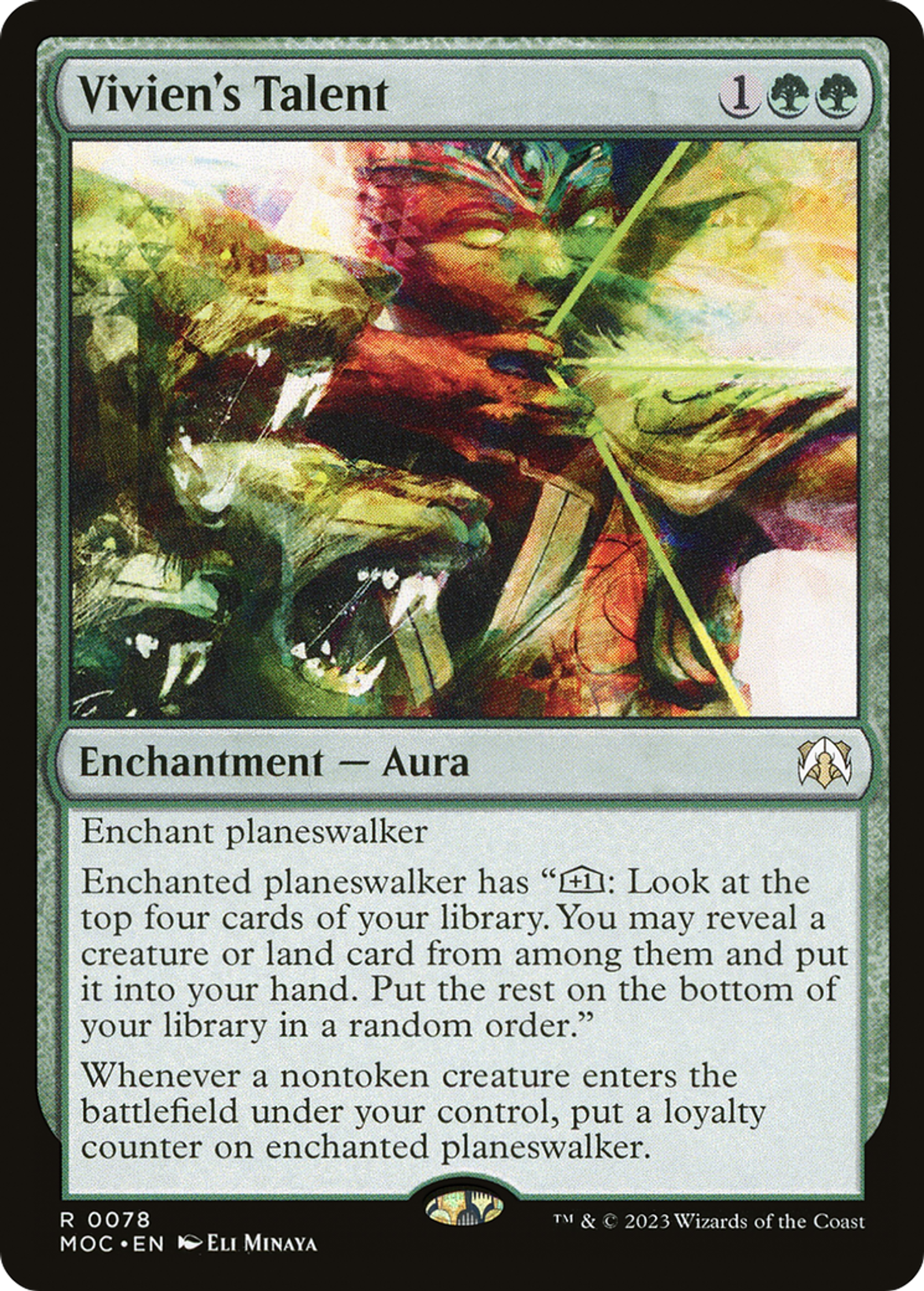 Talent de Vivien — March of the Machine Commander — Magic: The Gathering
