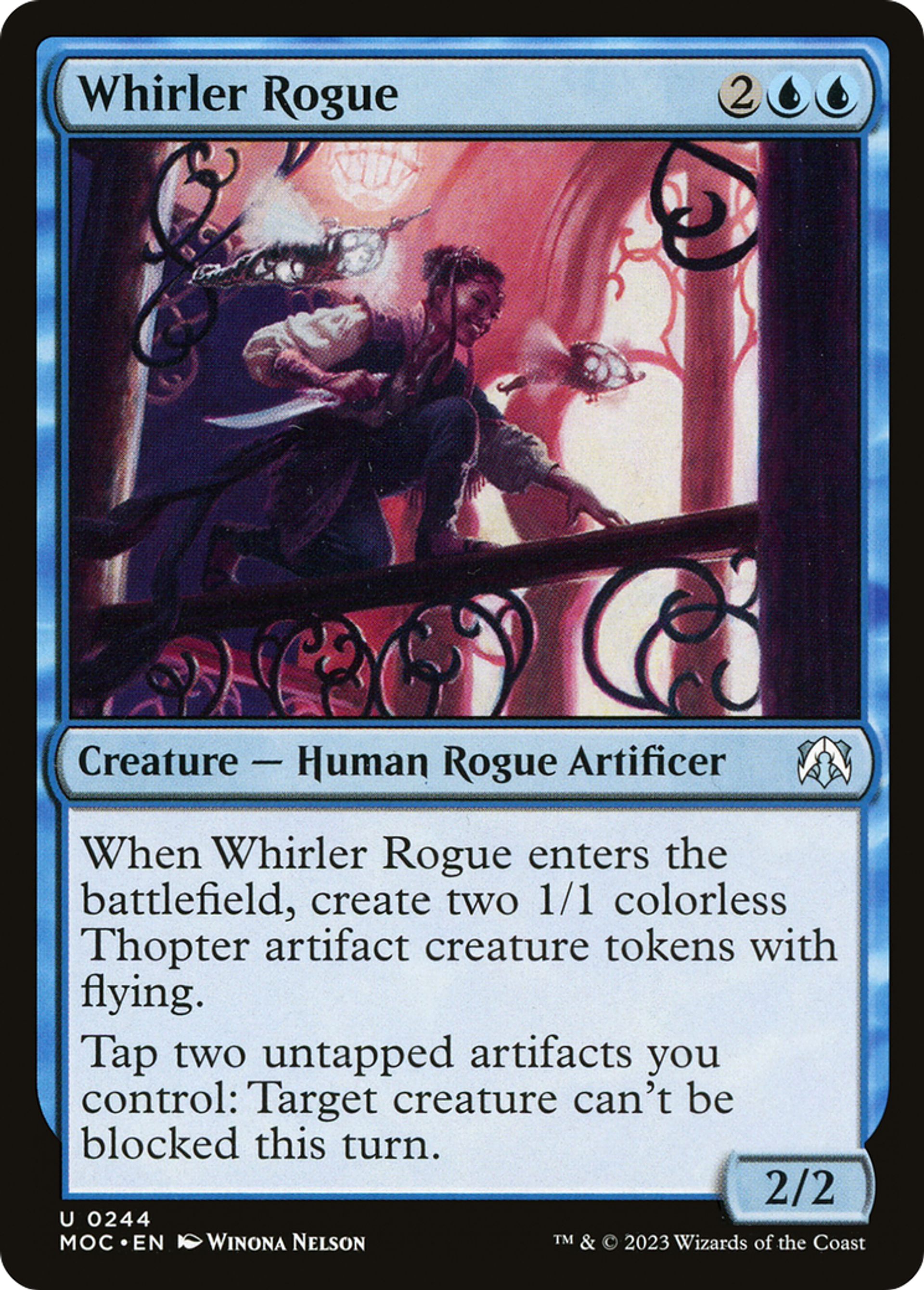 Whirler Rogue — March of the Machine Commander — Magic: The Gathering
