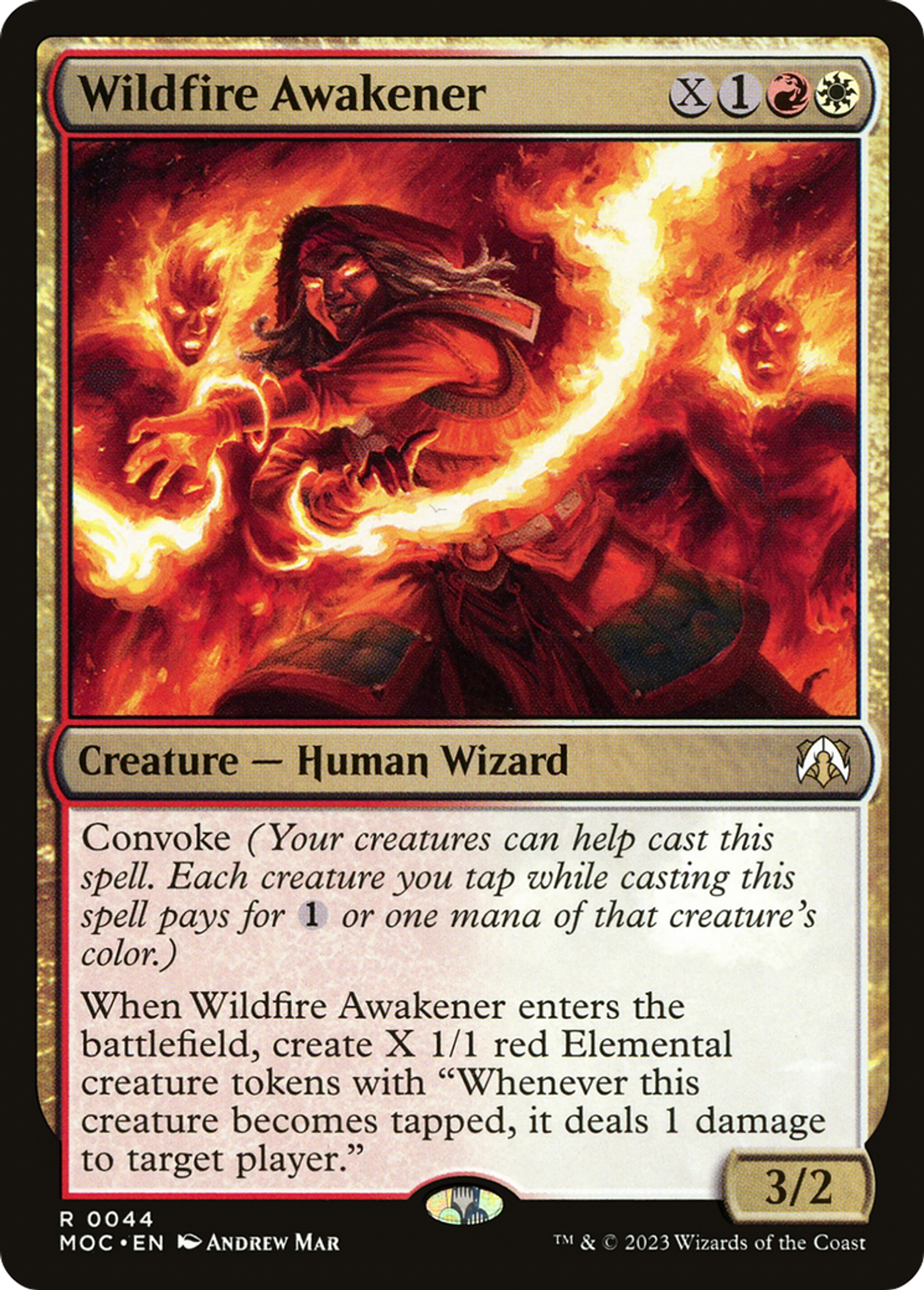 Wildfire Awakener — March of the Machine Commander — Magic: The Gathering