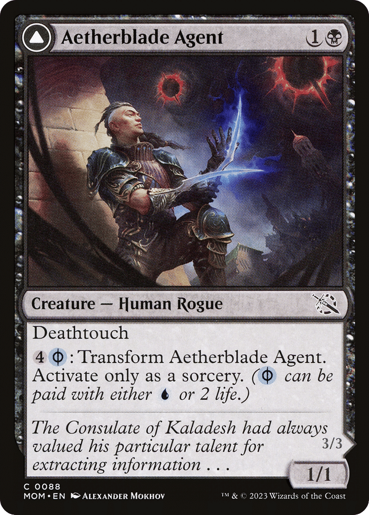 Agent étherlame // Piqueur d'esprit gitaxien — March of the Machine — Magic: The Gathering