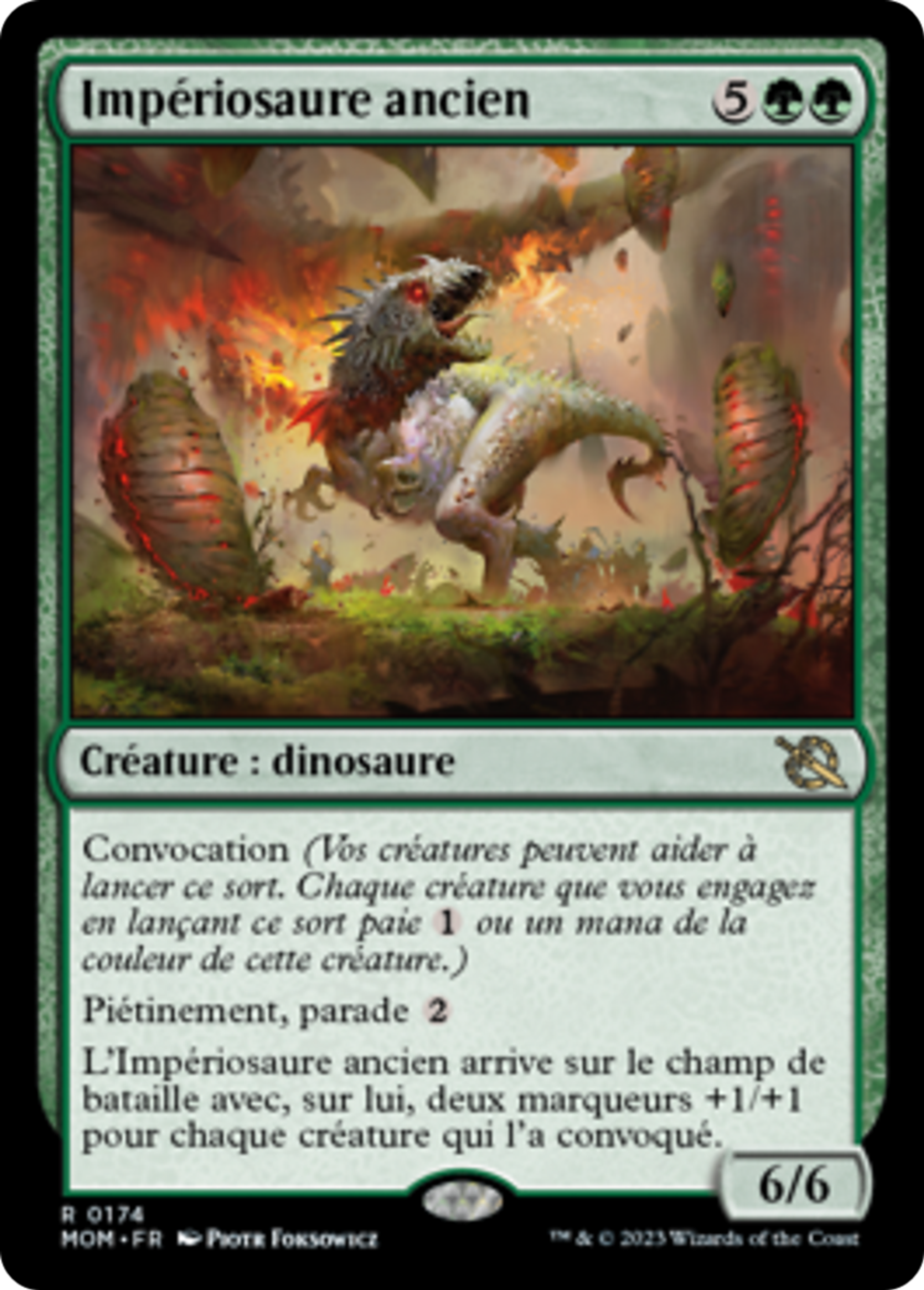Impériosaure ancien — March of the Machine — Magic: The Gathering