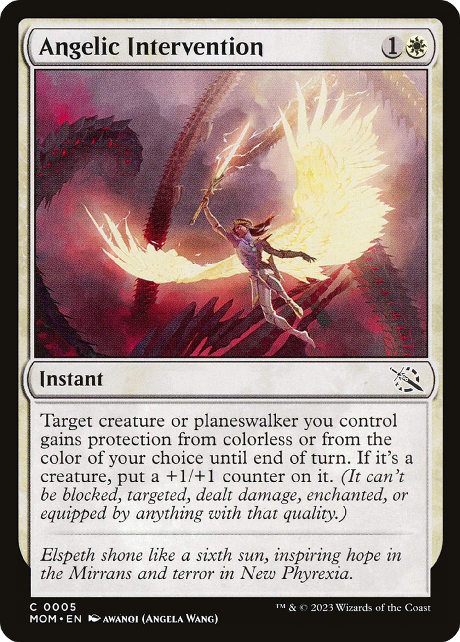 Intervention angélique — March of the Machine — Magic: The Gathering