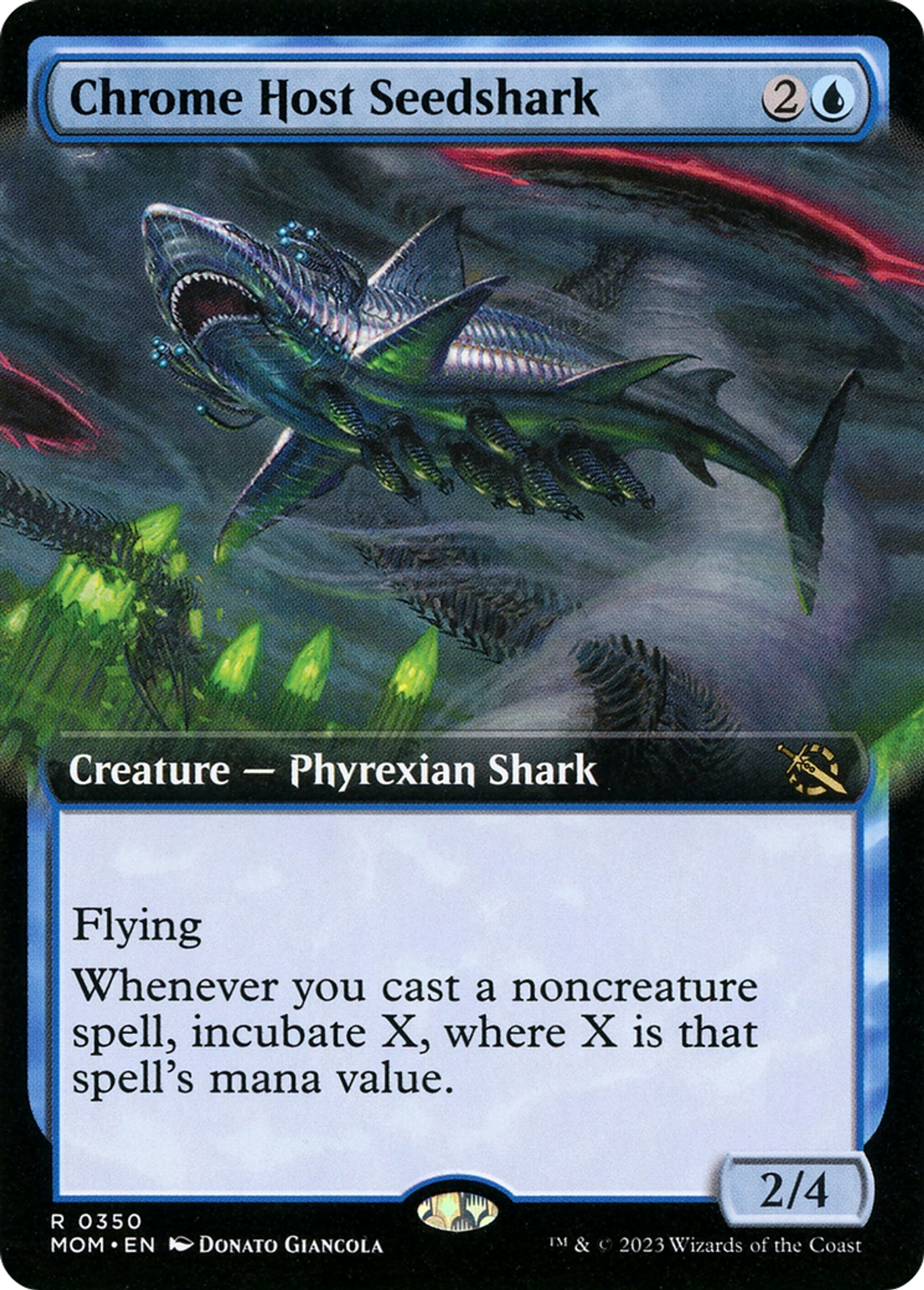 Requin à cosses de la milice de chrome — March of the Machine — Magic: The Gathering