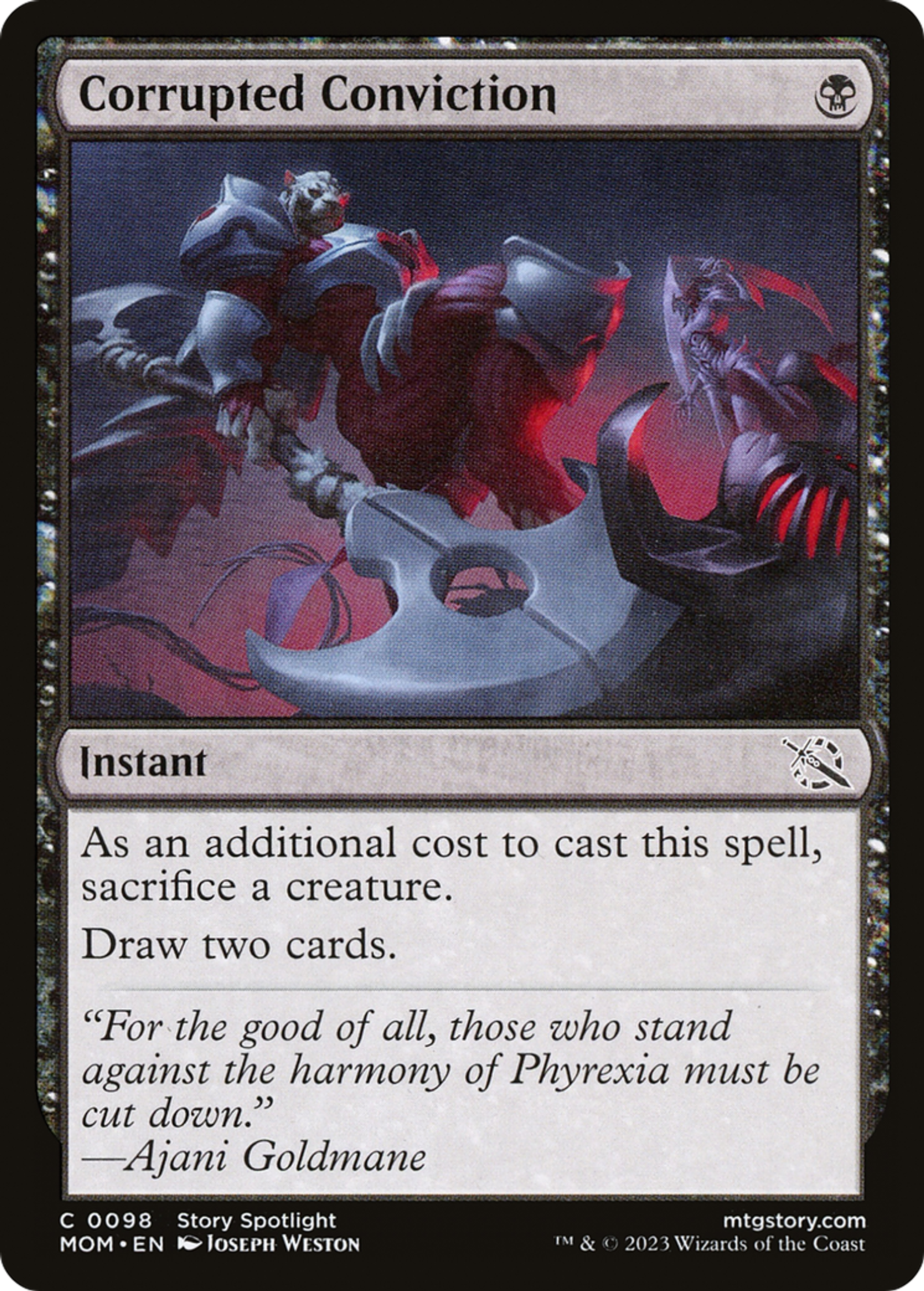 Corrupted Conviction — March of the Machine — Magic: The Gathering