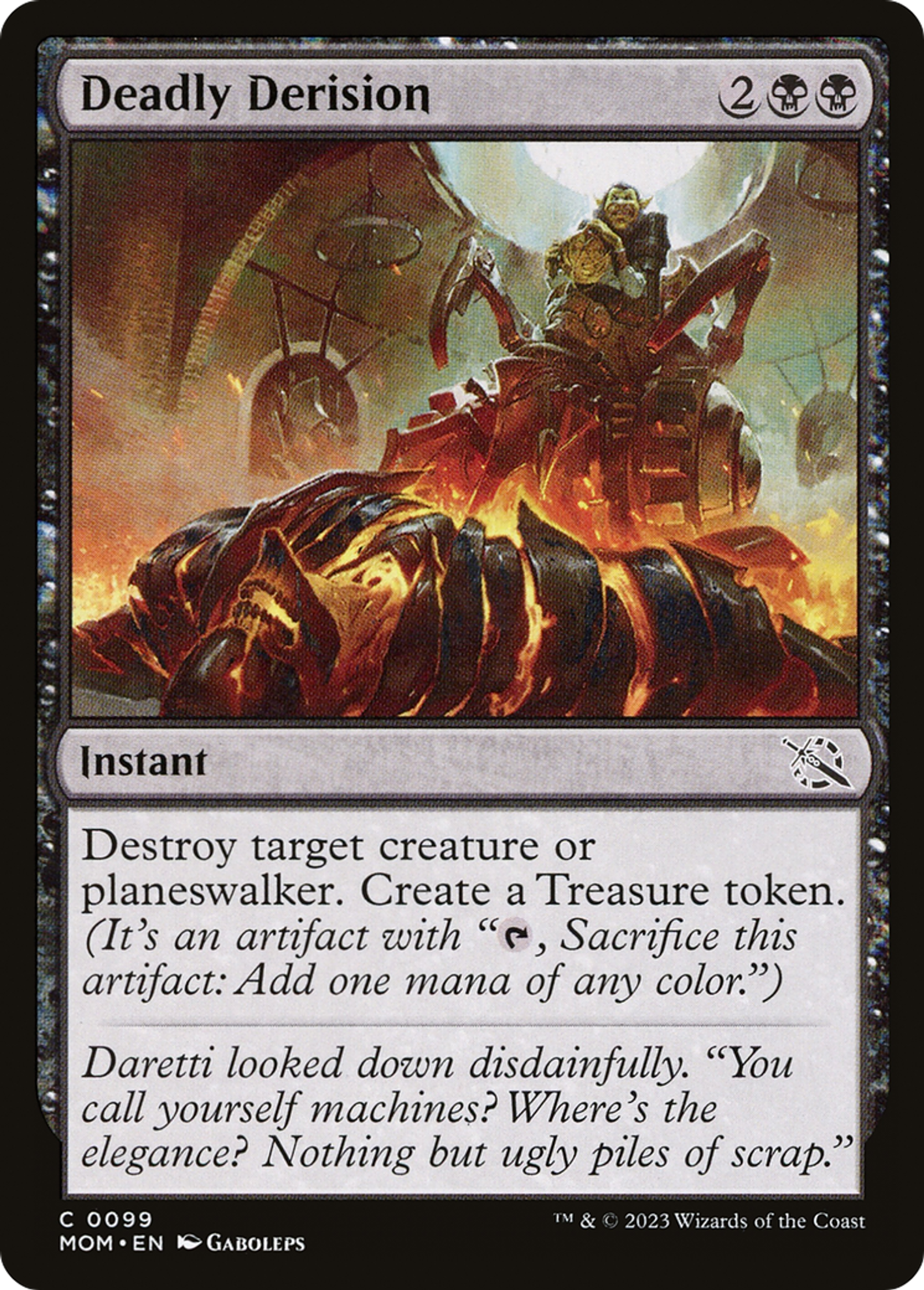 Deadly Derision — March of the Machine — Magic: The Gathering