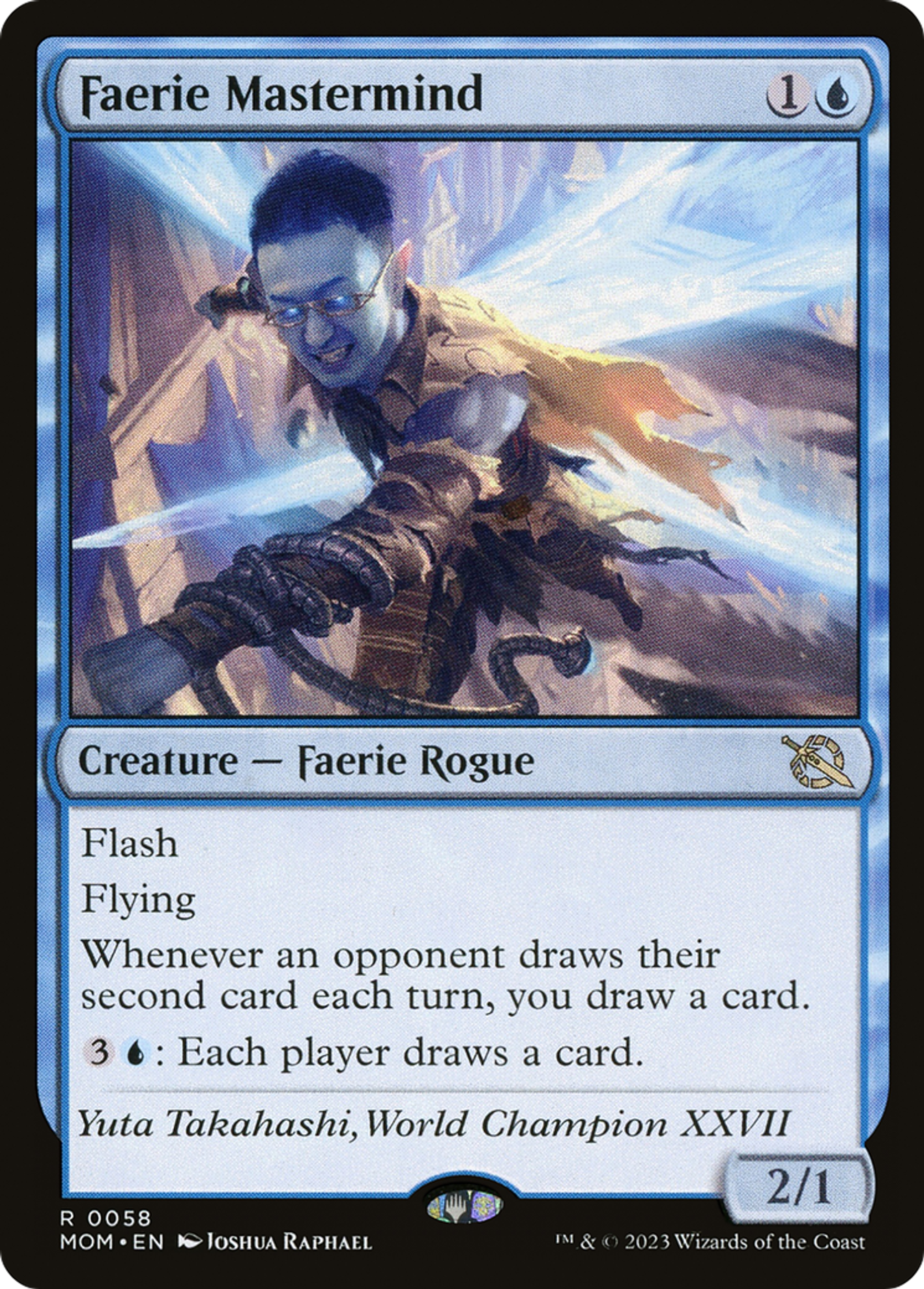 Faerie Mastermind — March of the Machine — Magic: The Gathering