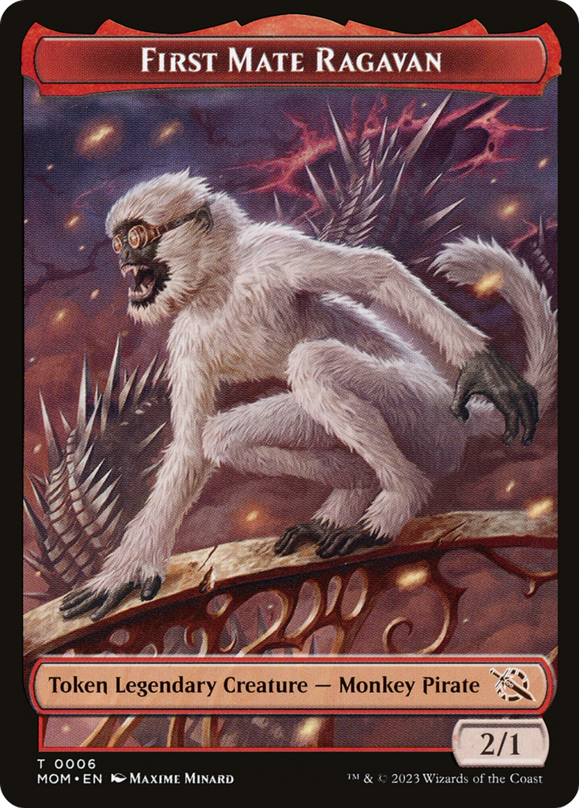 First Mate Ragavan — March of the Machine — Magic: The Gathering