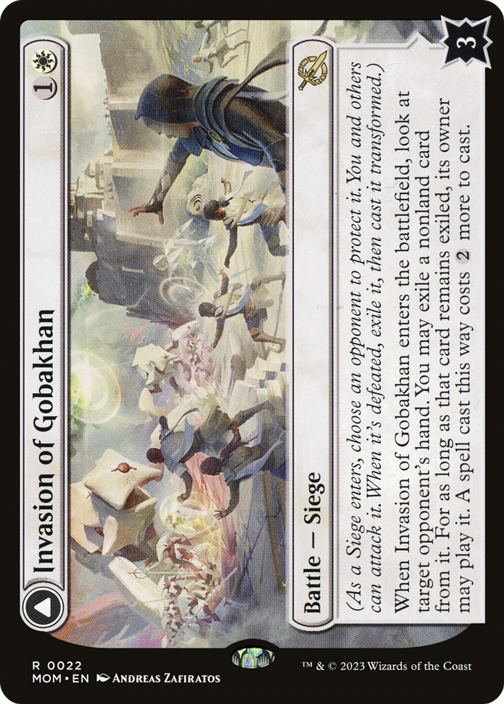 Invasion de Gobakhan // Déploiement de bouclier de lumière — March of the Machine — Magic: The Gathering