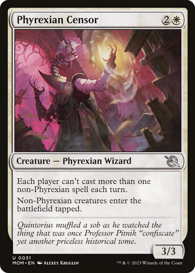 Phyrexian Censor — March of the Machine — Magic: The Gathering