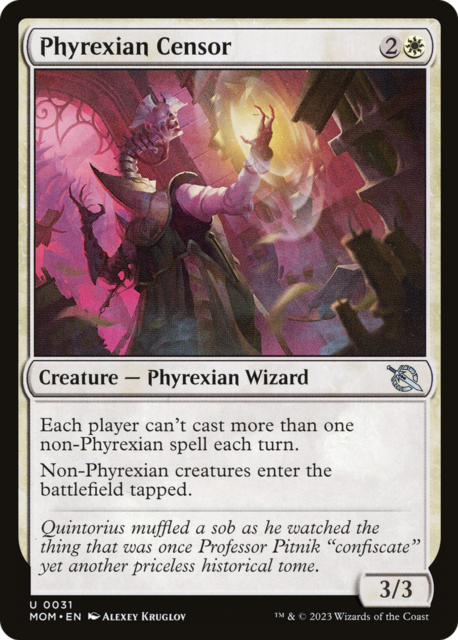Censeur phyrexian — March of the Machine — Magic: The Gathering