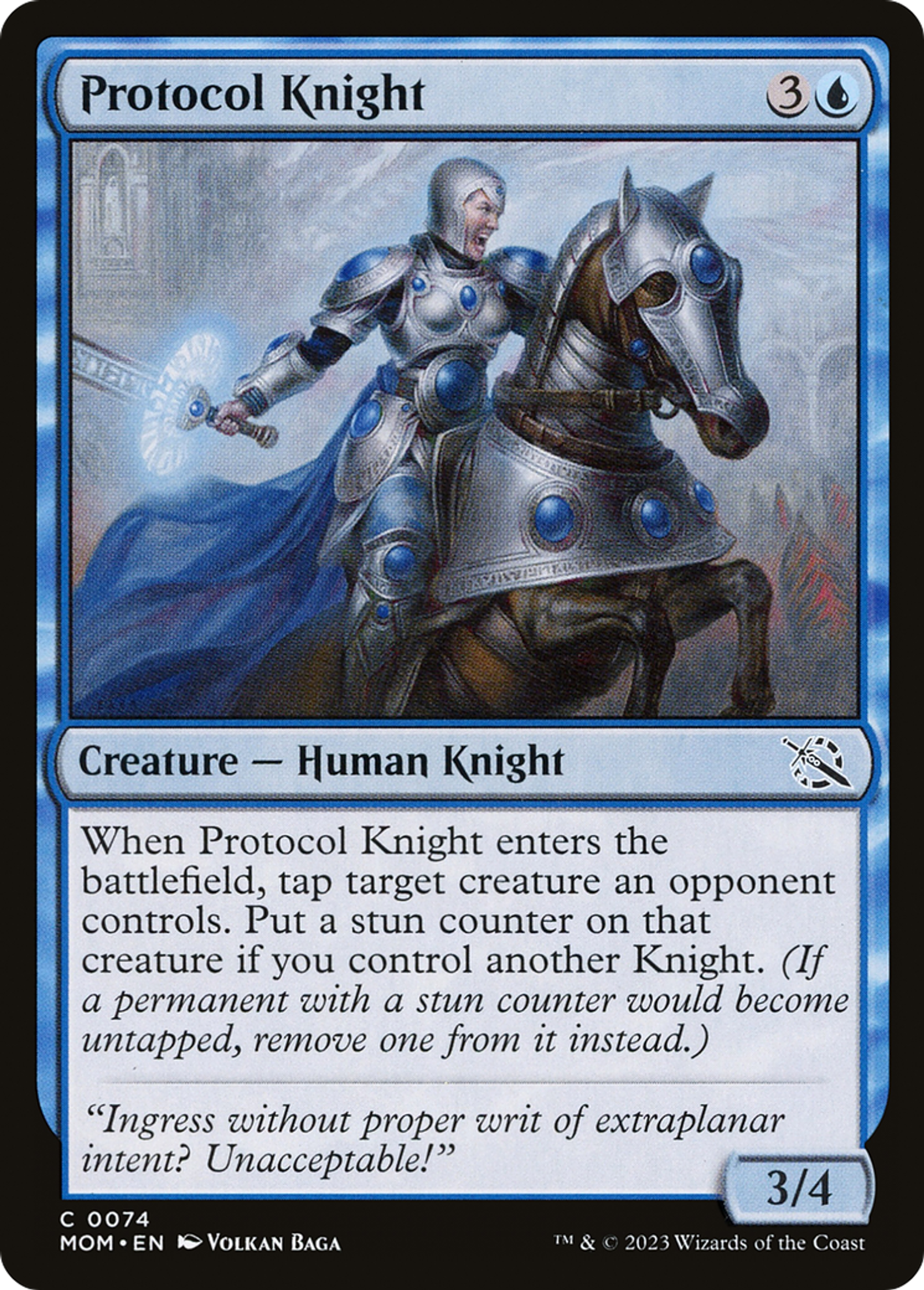 Chevalière protocolaire — March of the Machine — Magic: The Gathering