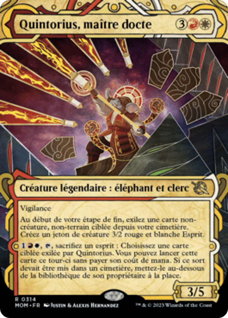 Quintorius, maître docte — March of the Machine — Magic: The Gathering