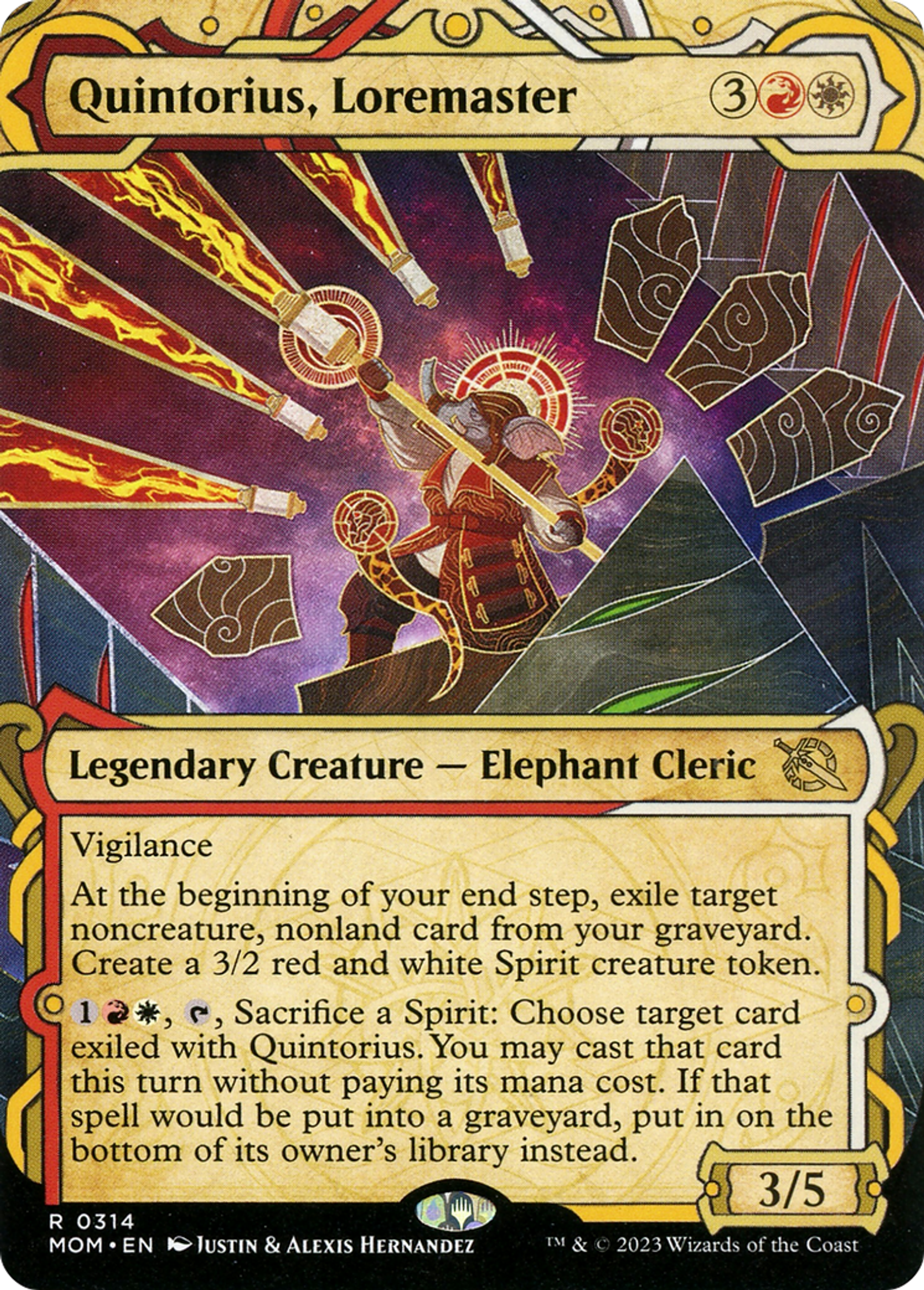 Quintorius, maître docte — March of the Machine — Magic: The Gathering
