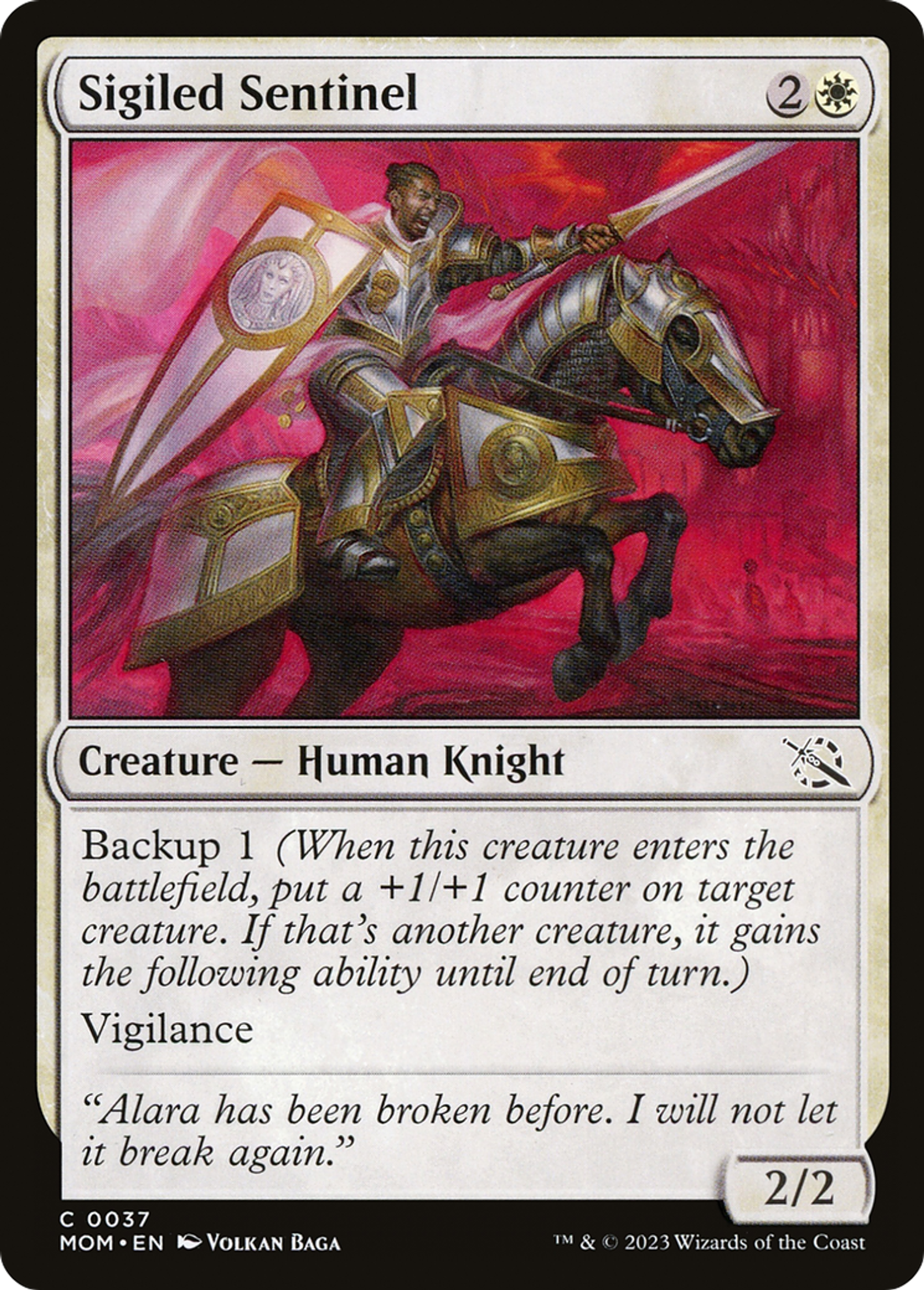 Sigiled Sentinel — March of the Machine — Magic: The Gathering