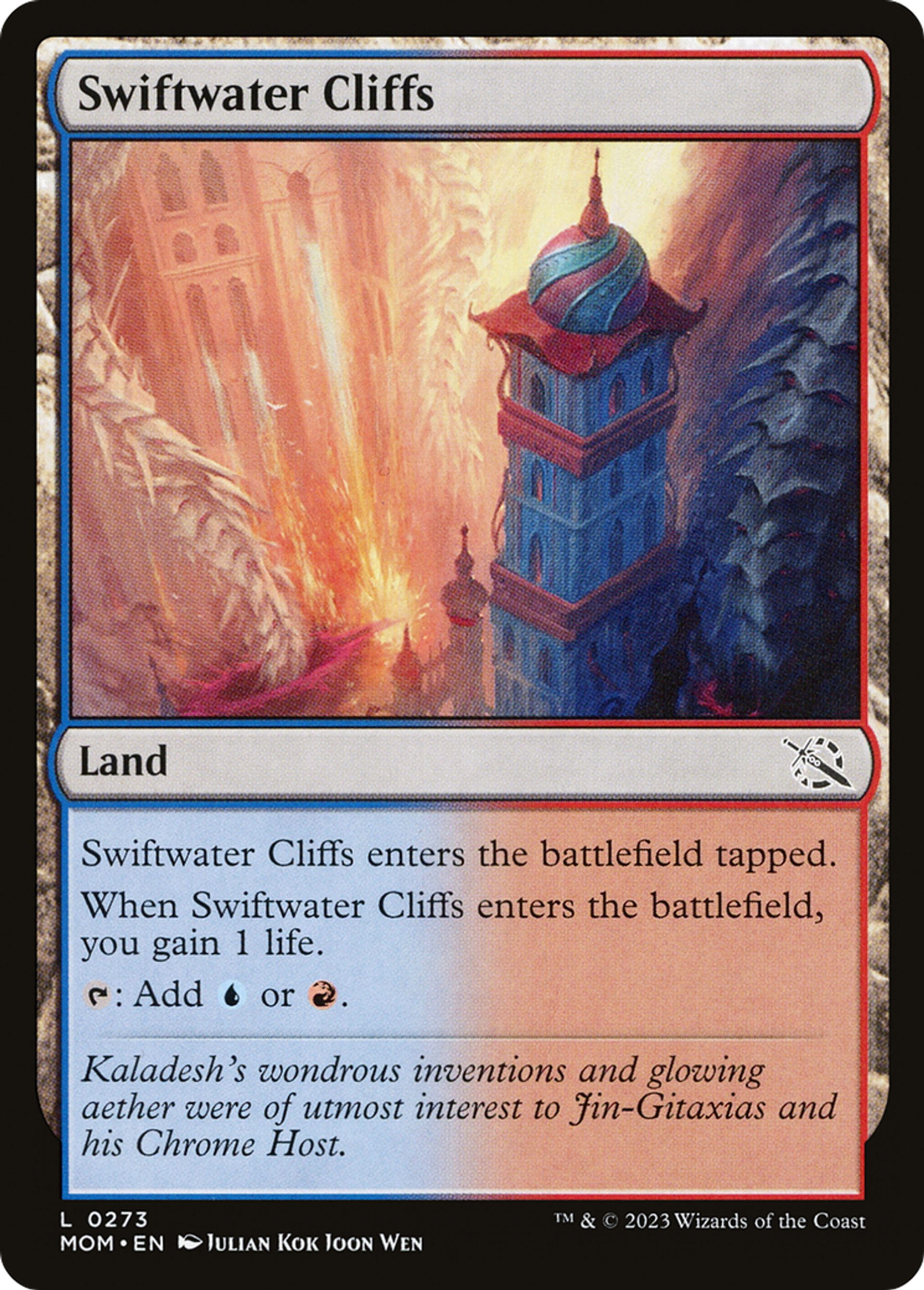 Falaises des eaux vives — March of the Machine — Magic: The Gathering