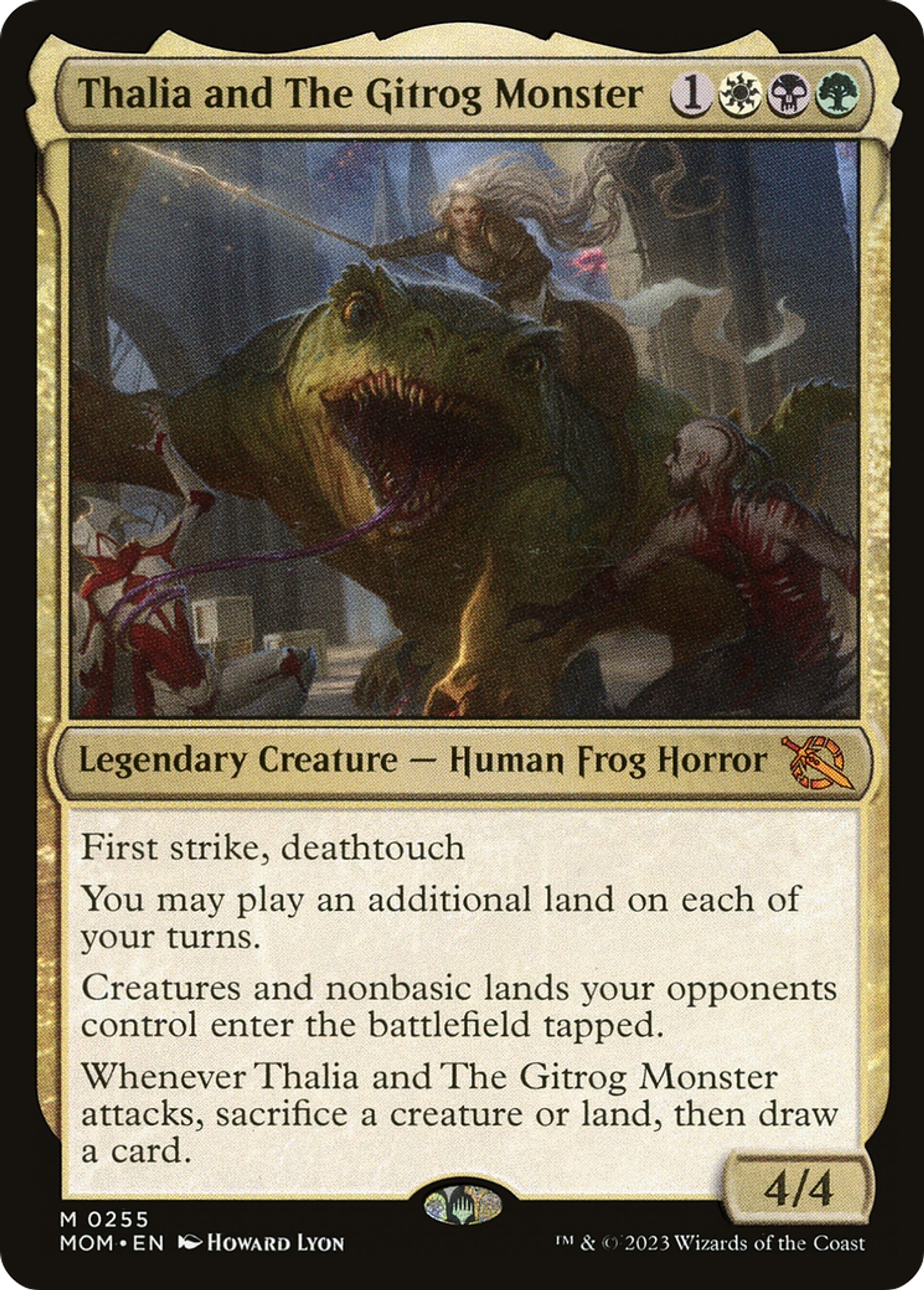 Thalia et le monstre de Gitrog — March of the Machine — Magic: The Gathering