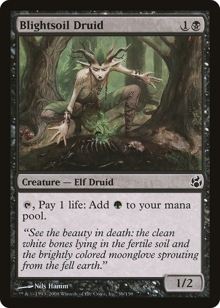 Blightsoil Druid — Morningtide — Magic: The Gathering