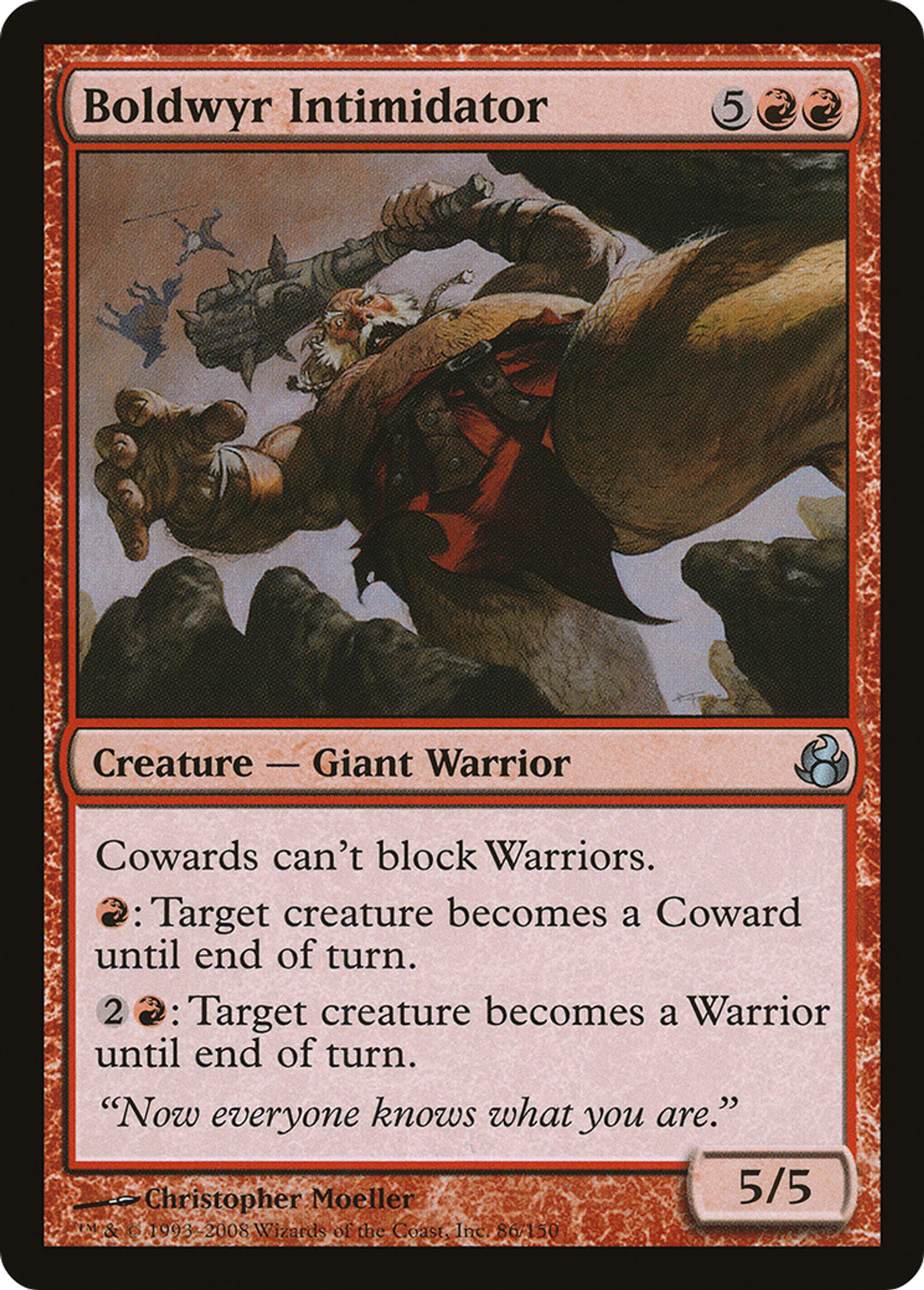 Boldwyr Intimidator — Morningtide — Magic: The Gathering