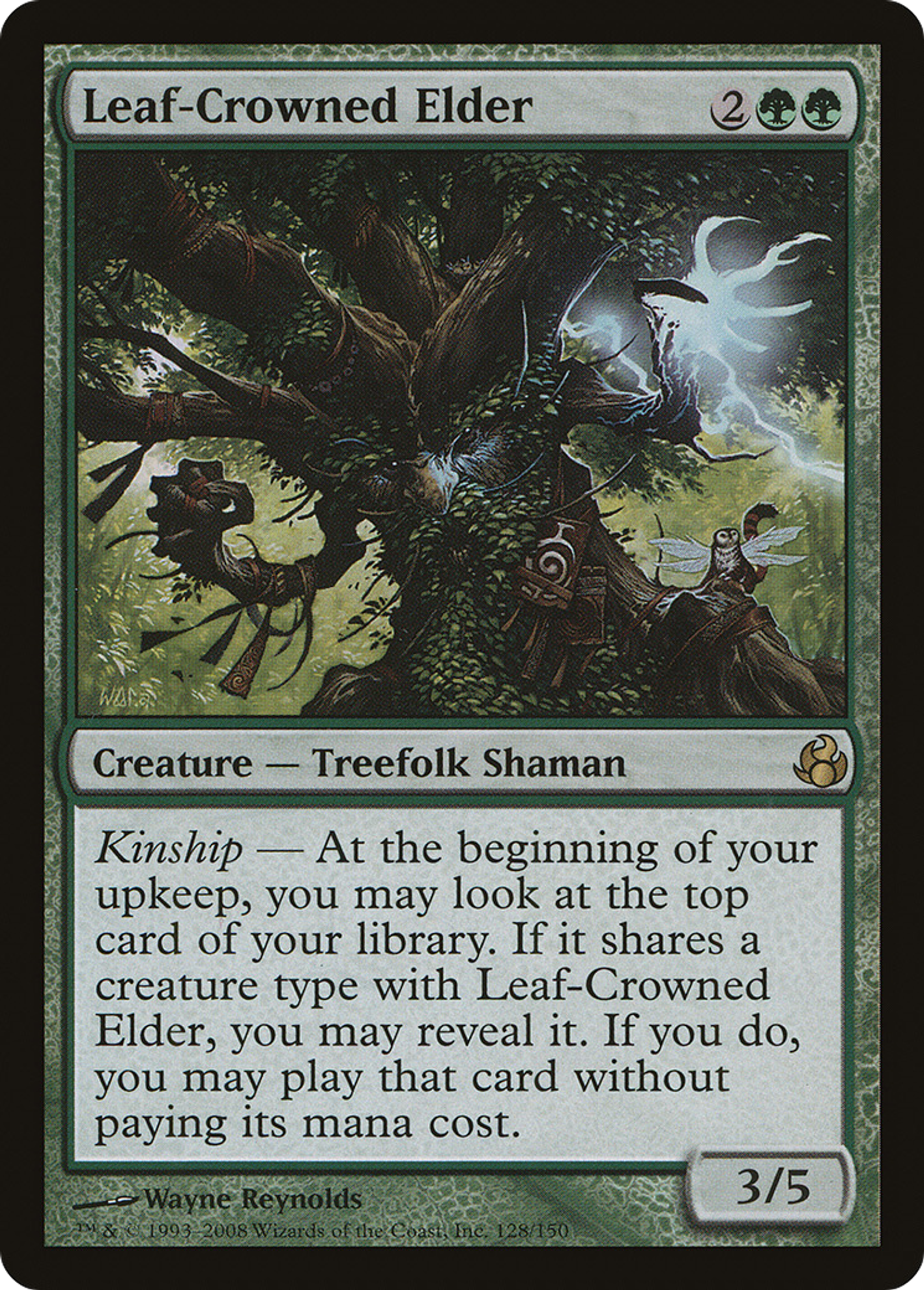 Leaf-Crowned Elder — Morningtide — Magic: The Gathering