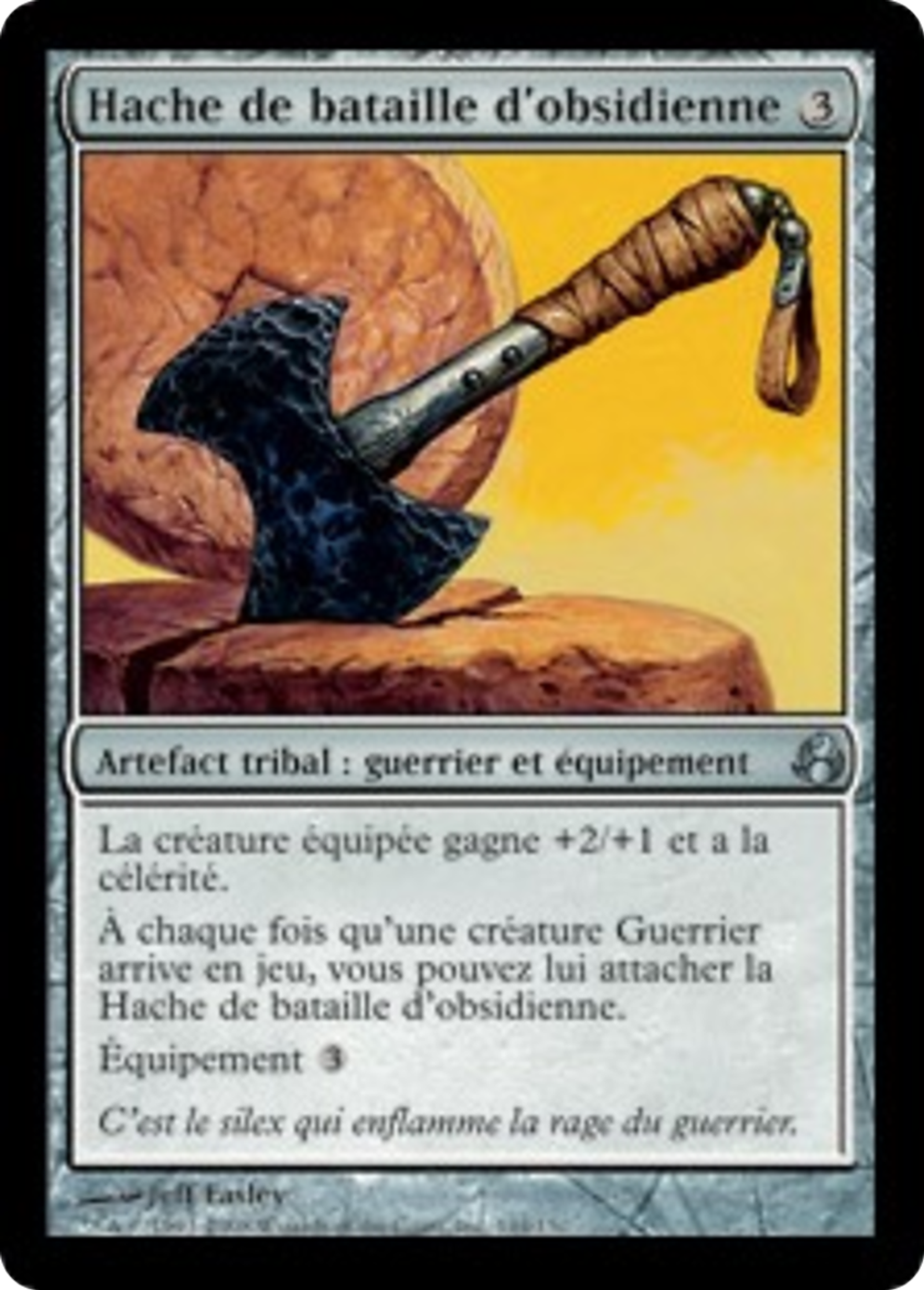 Hache de bataille d'obsidienne — Morningtide — Magic: The Gathering